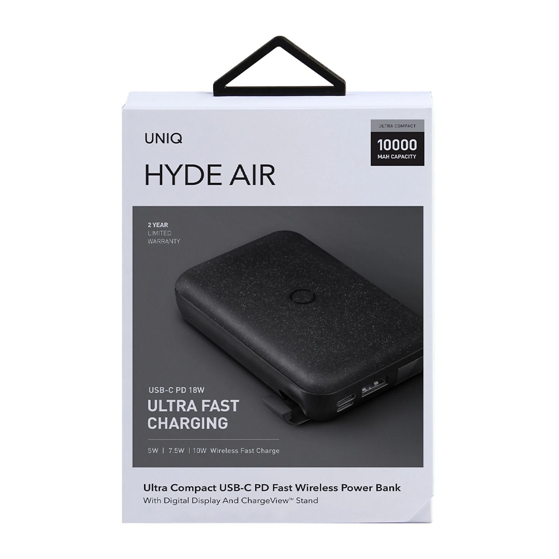 Uniq 10.000mAh Kablosuz 18W Standlı Powerbank-Gri 8886463669228