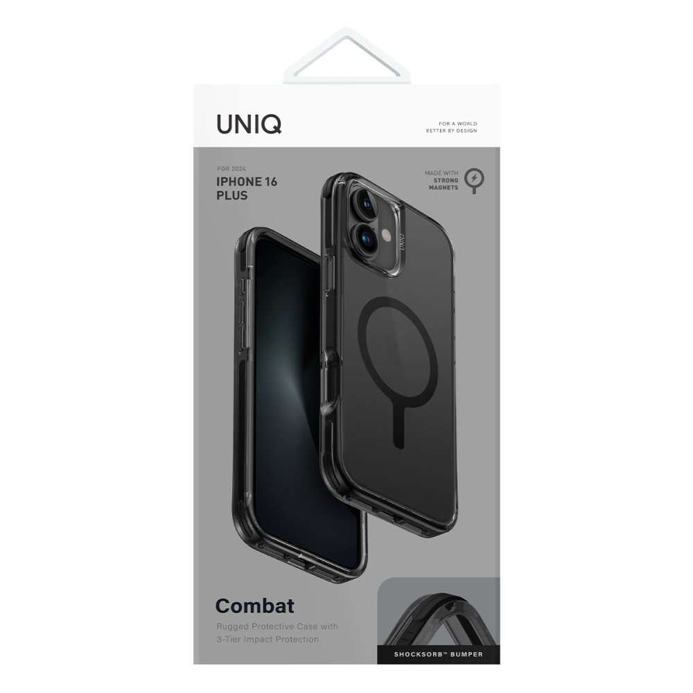 Uniq iPhone 16 Plus Combat Magsafe Kılıf - Siyah 8886463689585