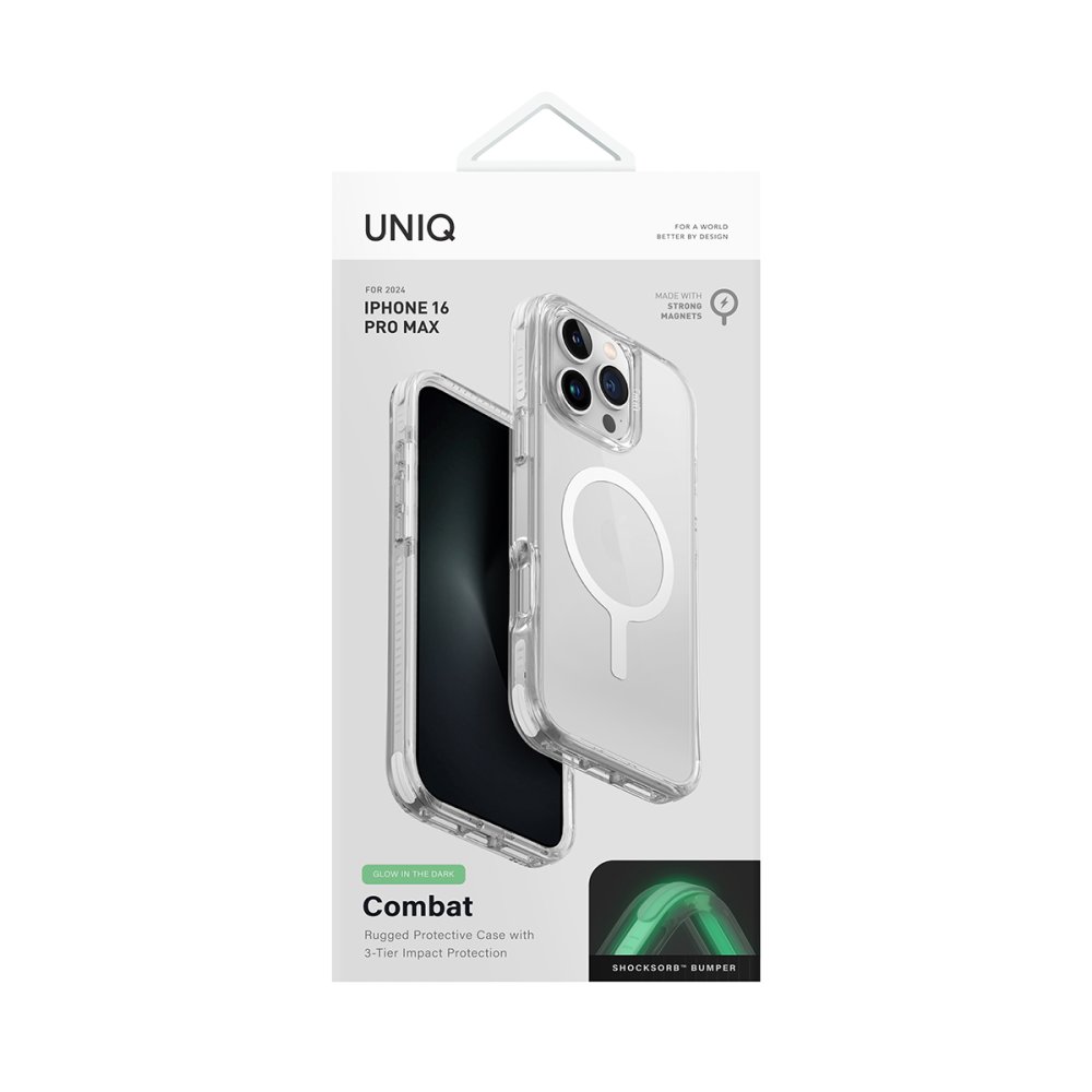 Uniq iPhone 16 Pro Combat Magsafe Kılıf - Beyaz 8886463689721