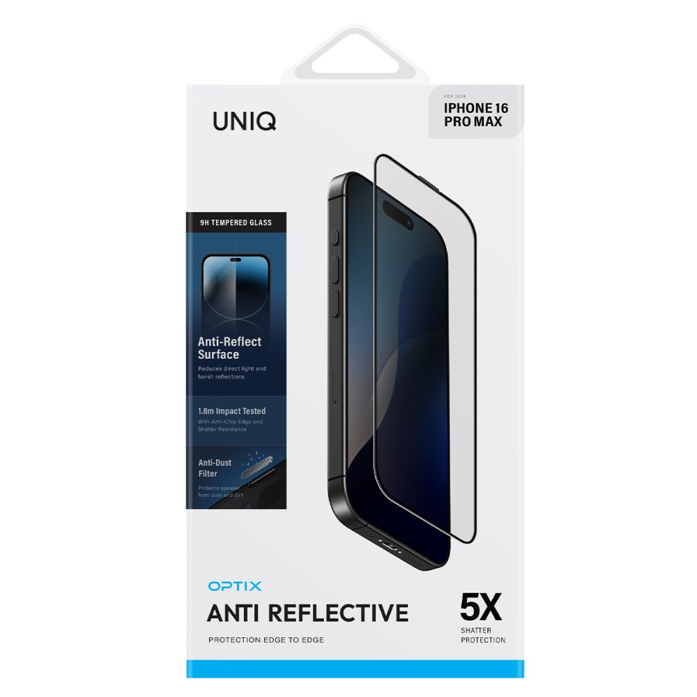 Uniq iPhone 16 Pro Max Reflective Ekran Koruyucu 8886463690222
