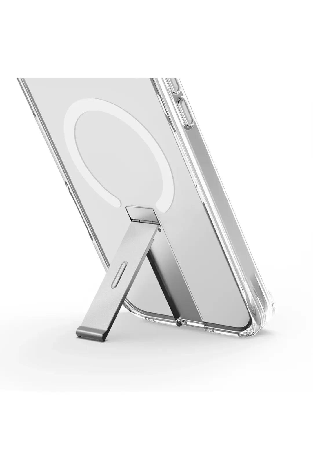 Uniq iPhone 16 Pro Max Stand Magsafe Kılıf-Şeffaf 8886463690734