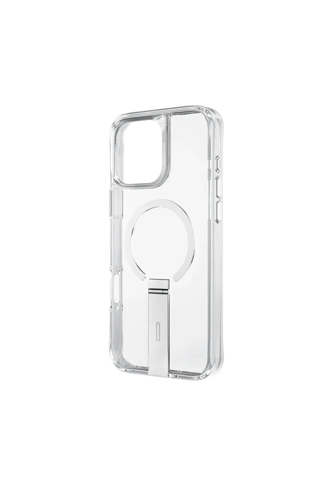 Uniq iPhone 16 Pro Max Stand Magsafe Kılıf-Şeffaf 8886463690734