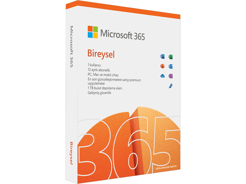 Office 365 Bireysel TR (12 Aylık Abonelik) - Yeni 889842863369