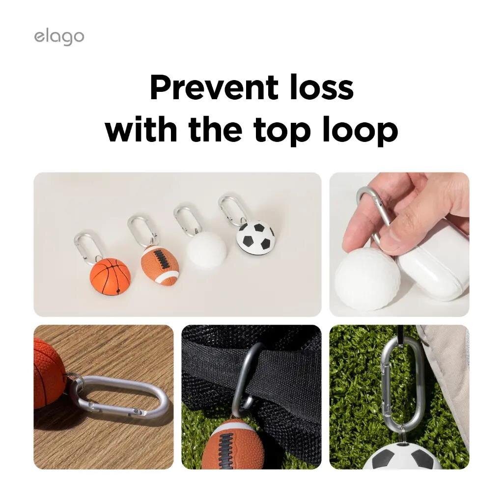 Elago Apple Futbol Temalı AirTag Kılıfı EAT2-BALL-SOCCER