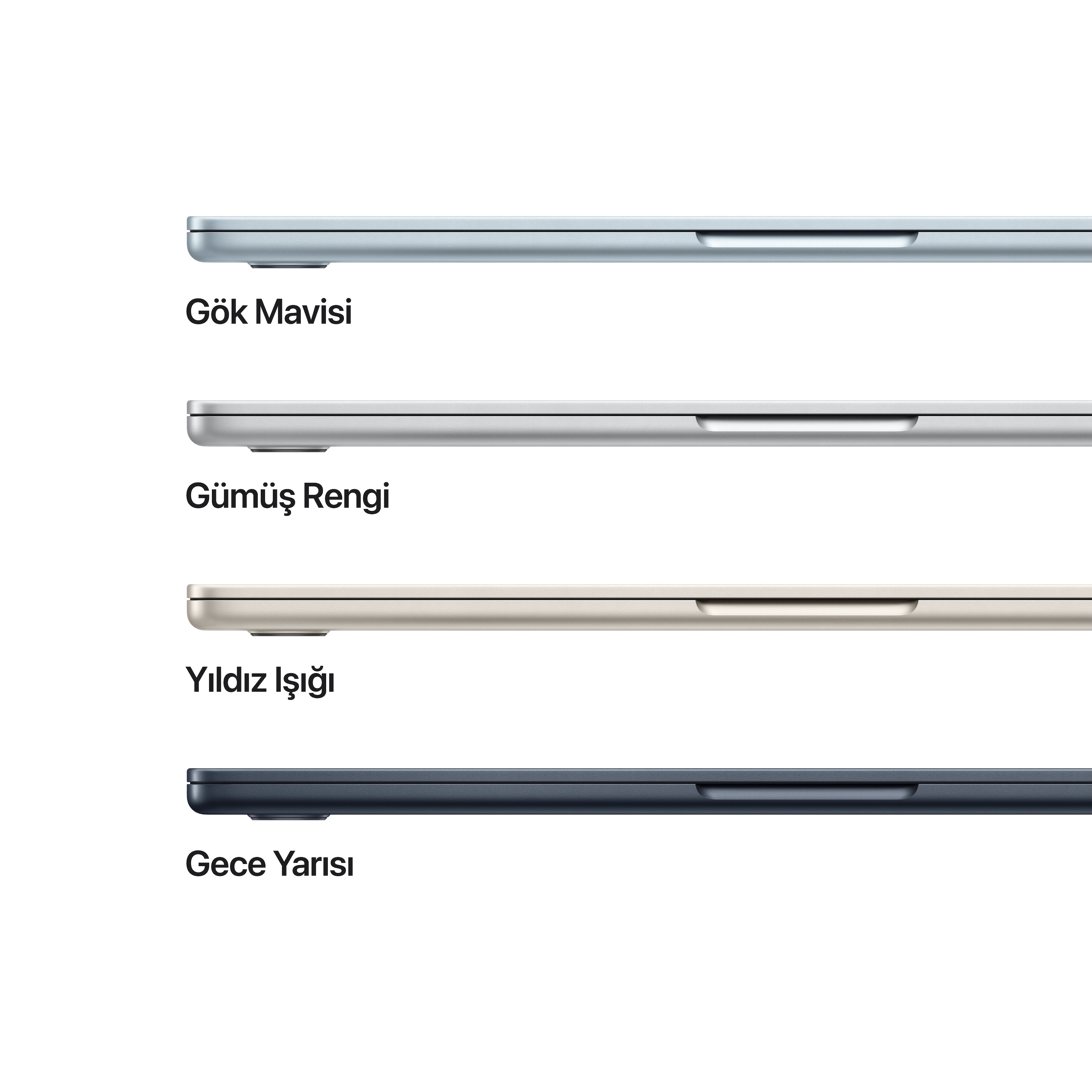 Apple MacBook Air 13 inç M4 Çip 10 Çekirdekli CPU 8 Çekirdekli GPU 16GB Bellek 256GB SSD Gök Mavisi MC6T4TU/A