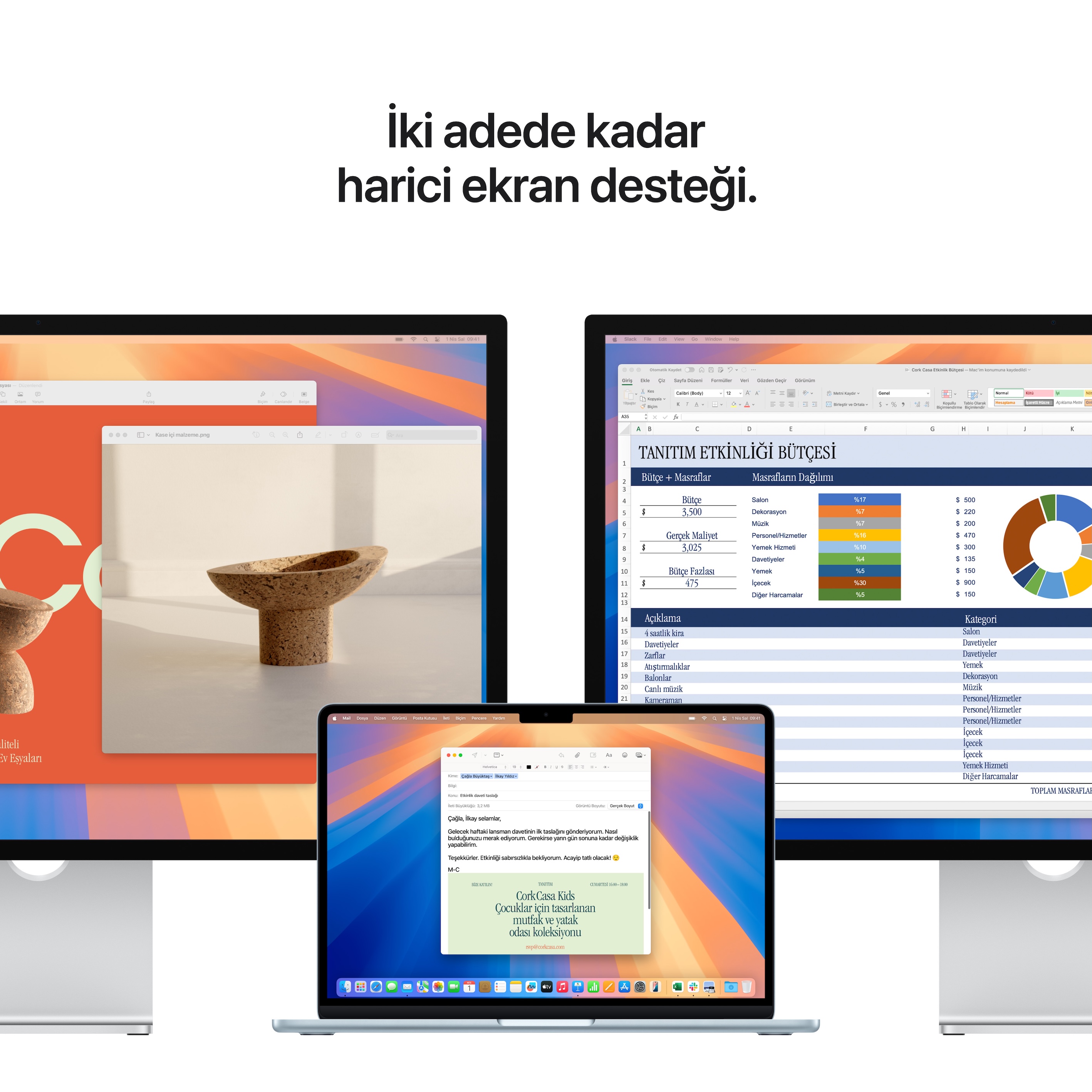Apple MacBook Air 13 inç M4 Çip 10 Çekirdekli CPU 8 Çekirdekli GPU 16GB Bellek 256GB SSD Gök Mavisi MC6T4TU/A