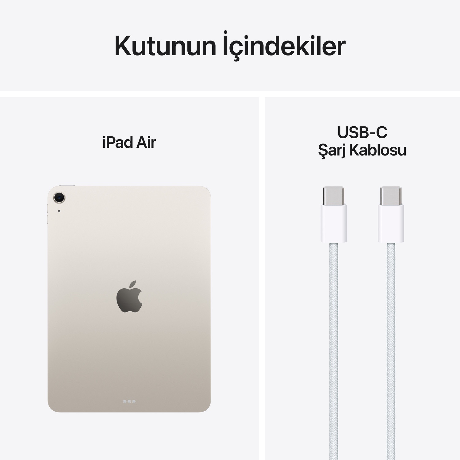 Apple 11 inç iPad Air M3 Wi-Fi 256GB Yıldız Işığı MCA44TU/A