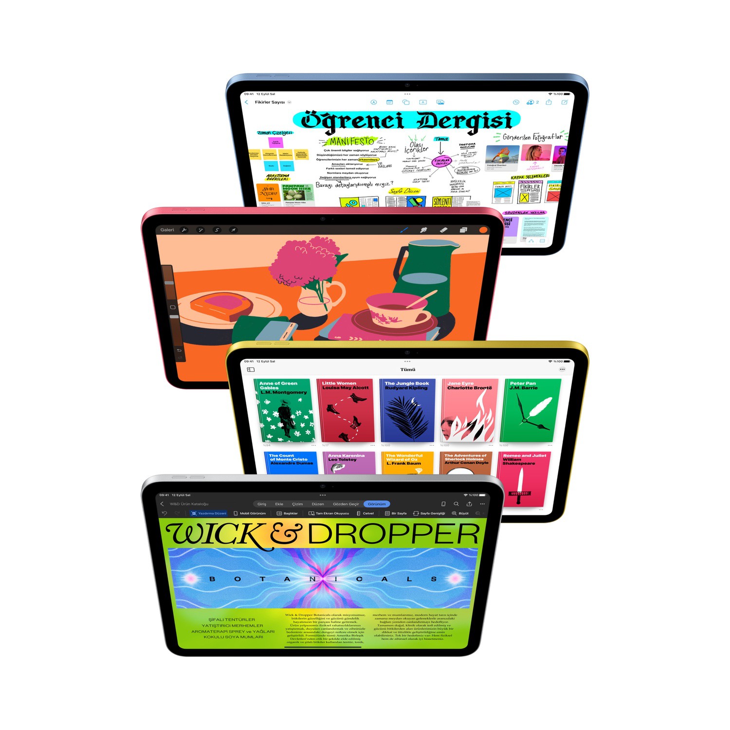 Apple 10.9 inç iPad Wi-Fi + Cellular 256GB - Pembe  MCMR4TU/A