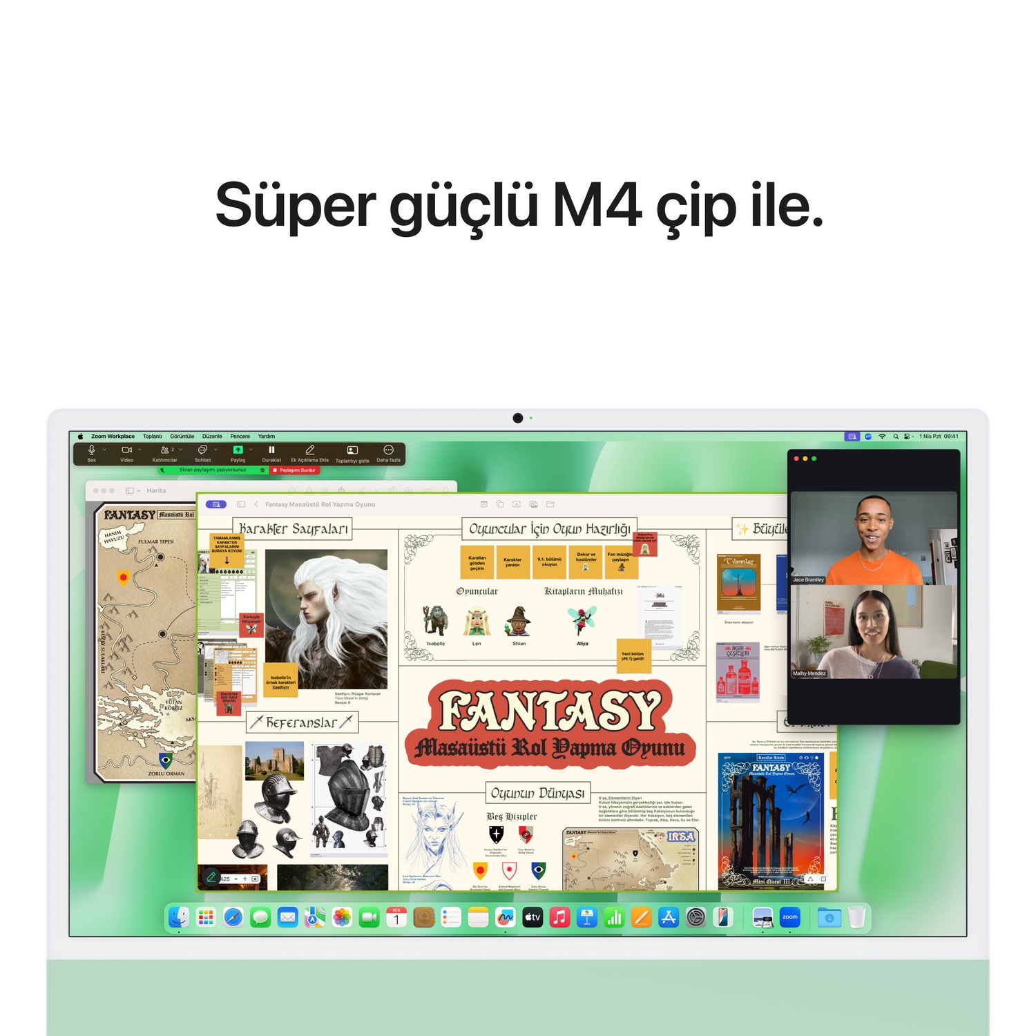 Apple iMac 24inc Retina 4.5K, M4 10-core CPU, 10-core GPU, 24GB Bellek, 512GB SSD, Yeşil MD2Q4TU/A