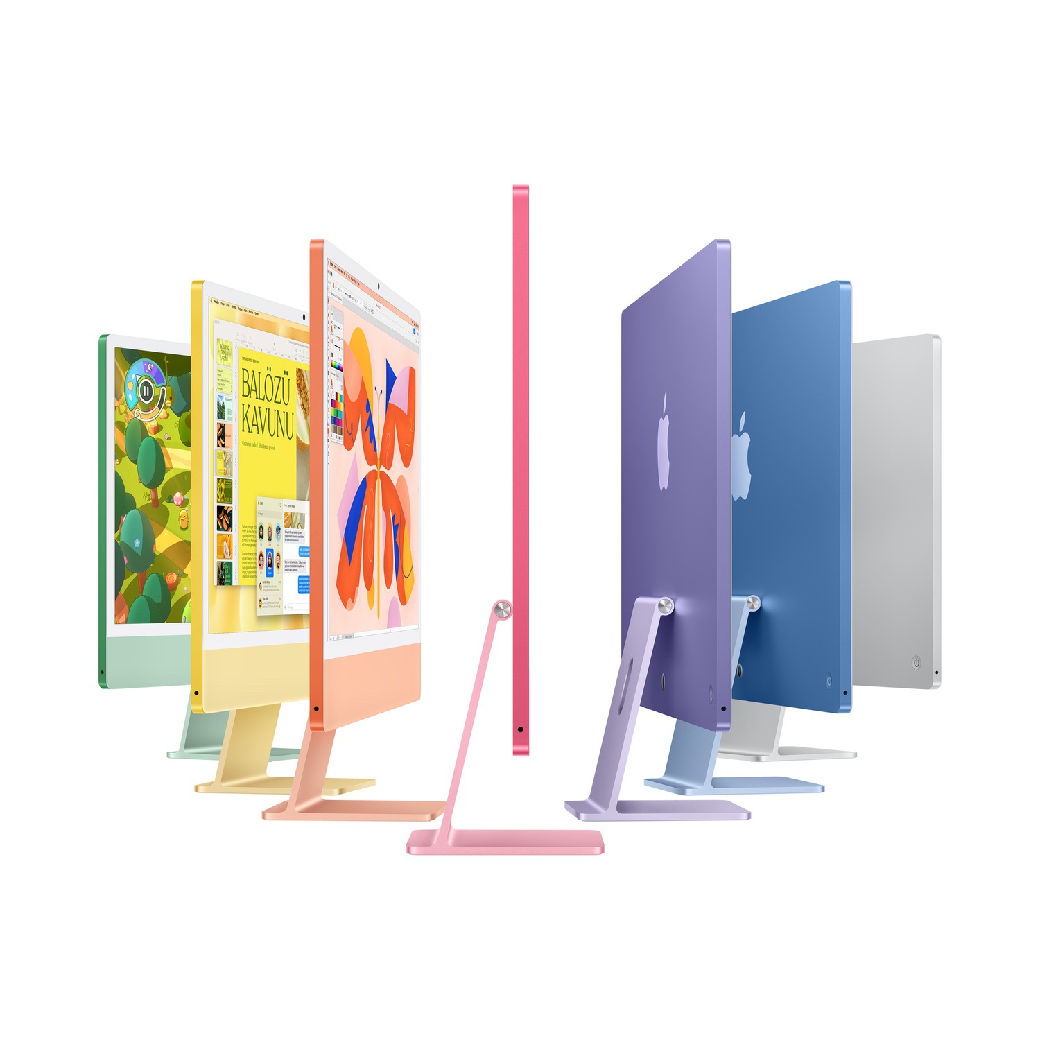 Apple iMac 24inc Retina 4.5K,Nano-texture ekran, M4 10-core CPU, 10-core GPU, 16GB Bellek, 256GB SSD, Gümüş  MD3H4TU/A