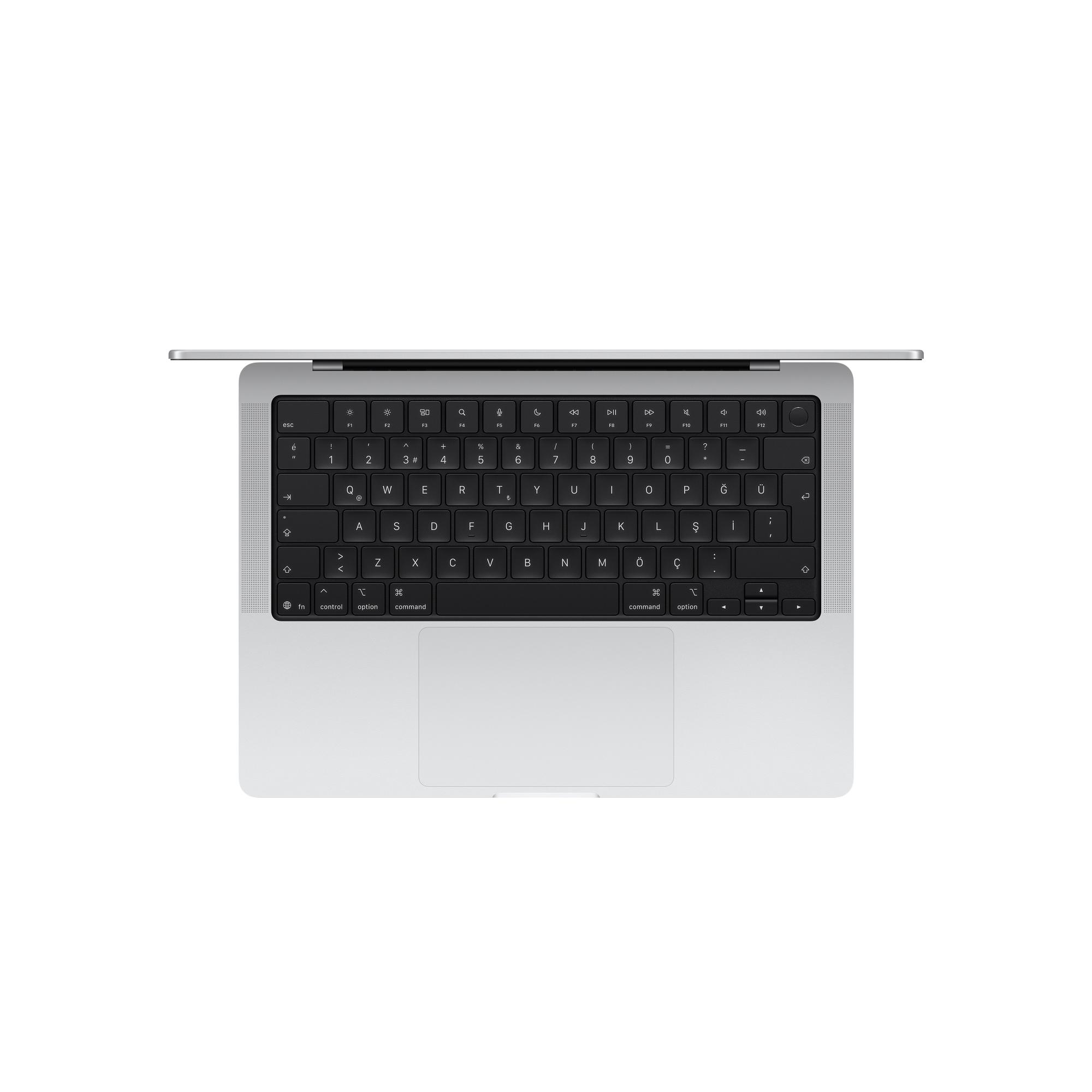 MacBook Pro 14 inç M5 Çip 10 çekirdekli CPU 10 çekirdekli GPU 16GB Bellek 1TB SSD Gümüş MDE54TU/A