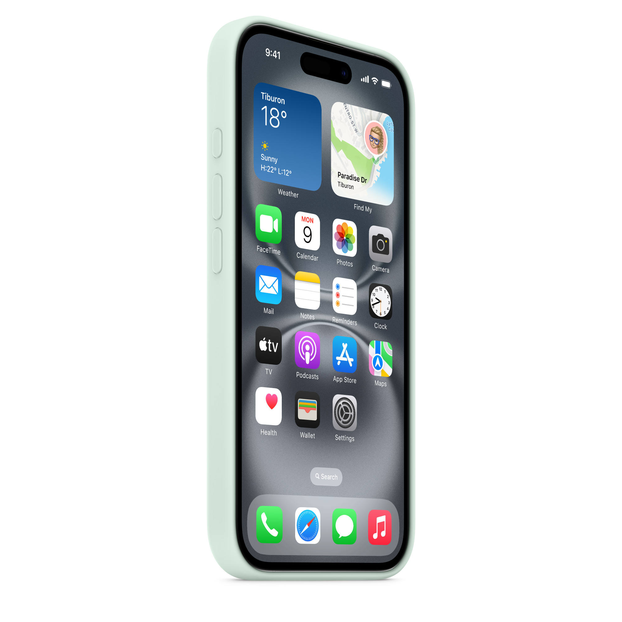  iPhone 16 için MagSafe özellikli Silikon Kılıf – Deniz Yeşili MDGP4ZM/A