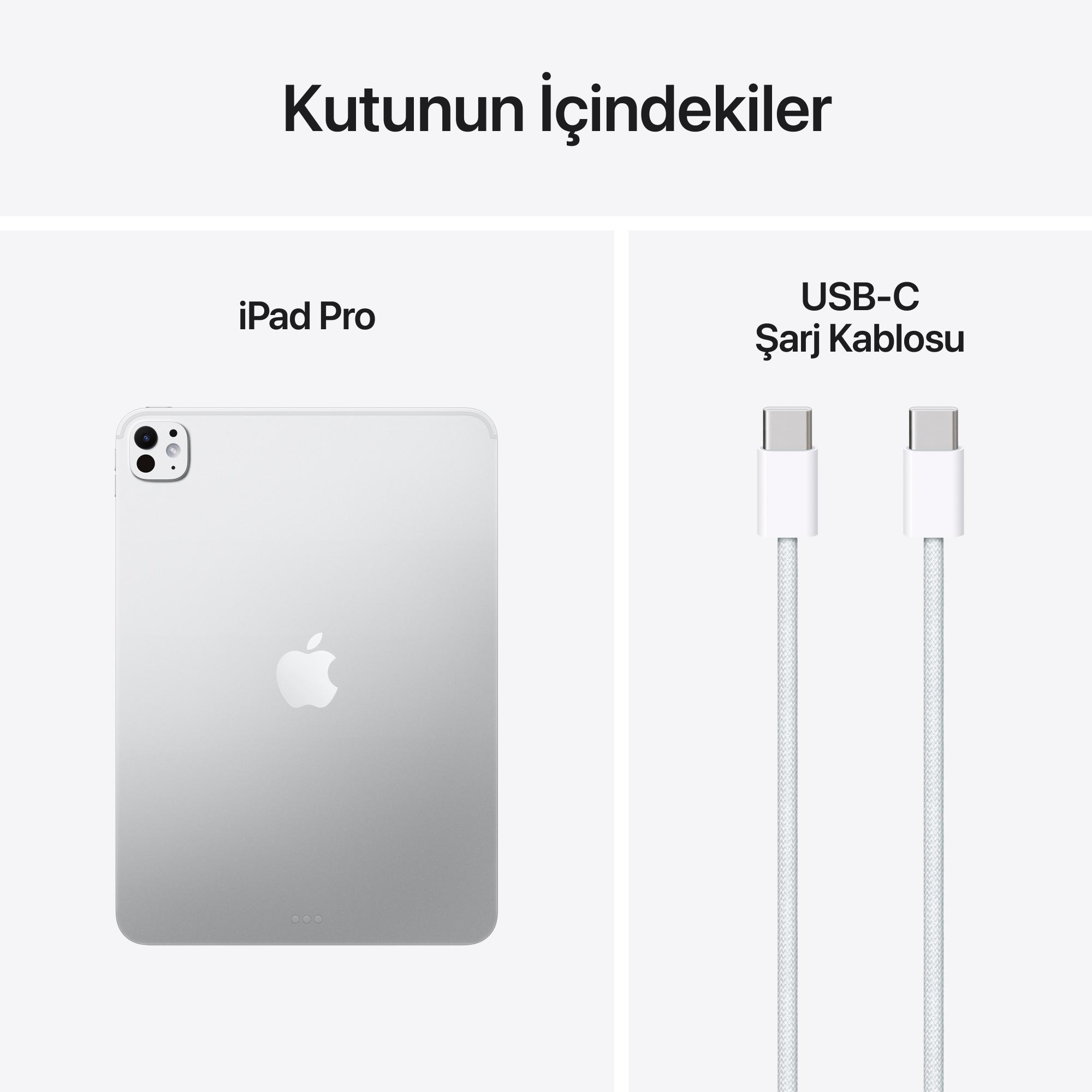 Apple 11 inç iPad Pro M5 Wi-Fi 2TB Nano-Texture Cam Gümüş MDWX4TU/A