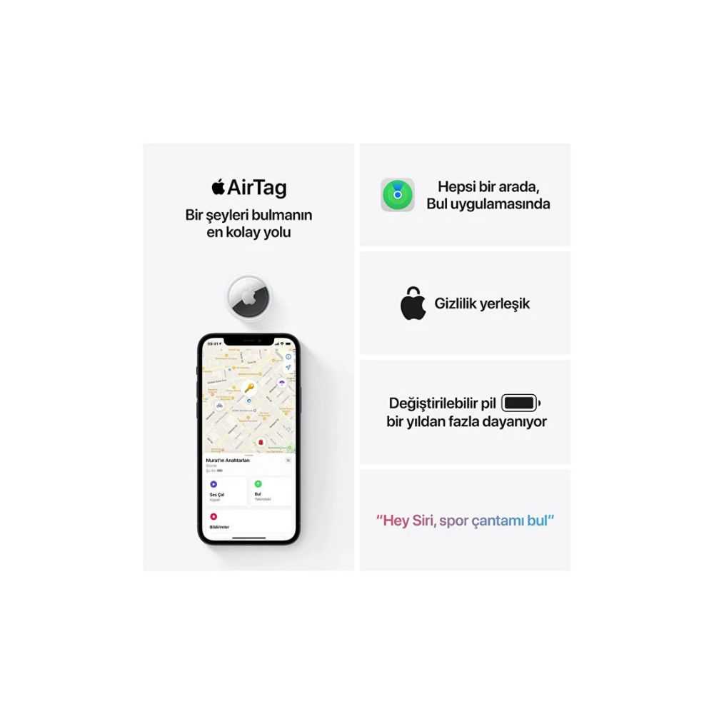 Apple AirTag (4’lü Paket) MFEA4ZF/A