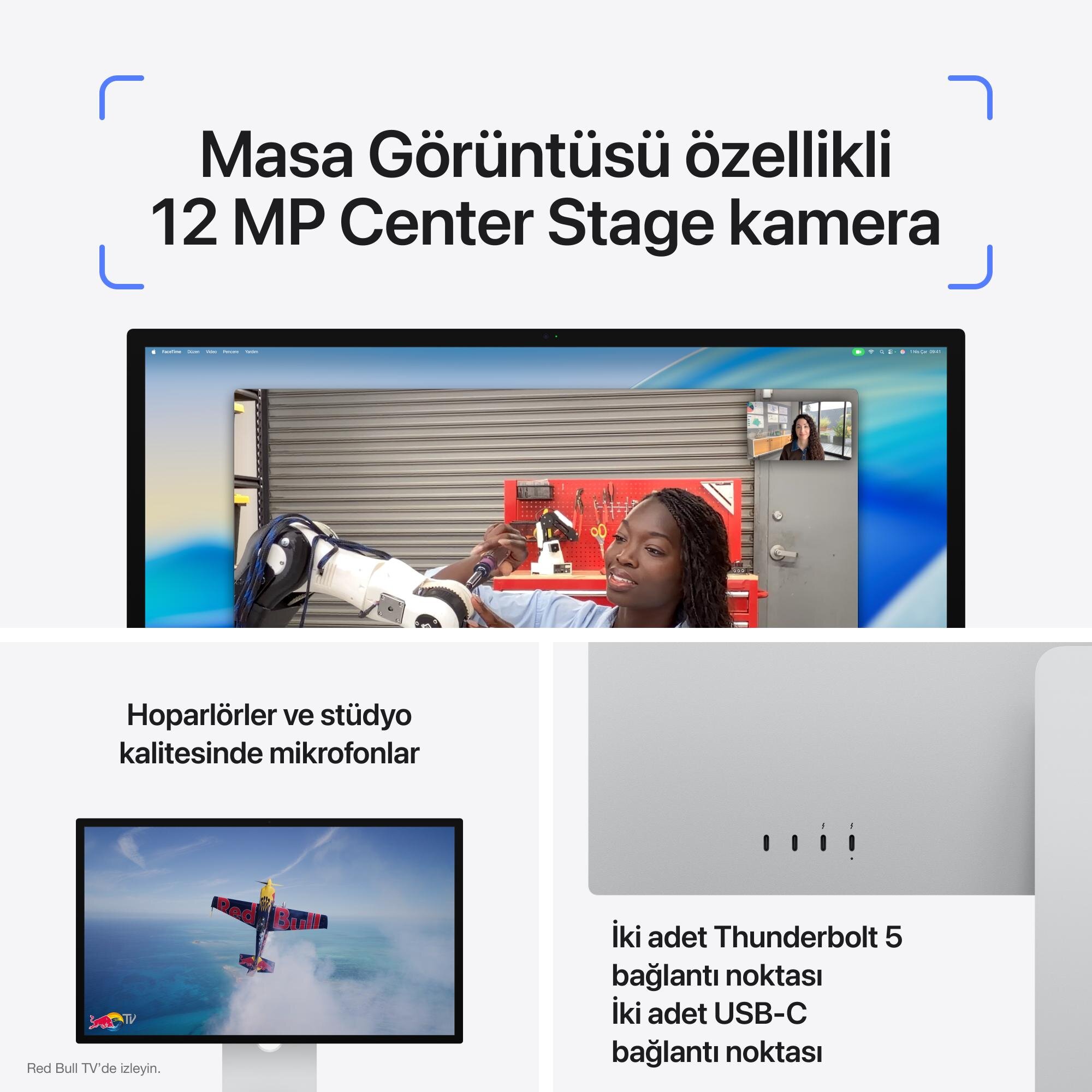 Studio Display - Nano-texture cam - VESA montaj adaptörü MFF24TU/A