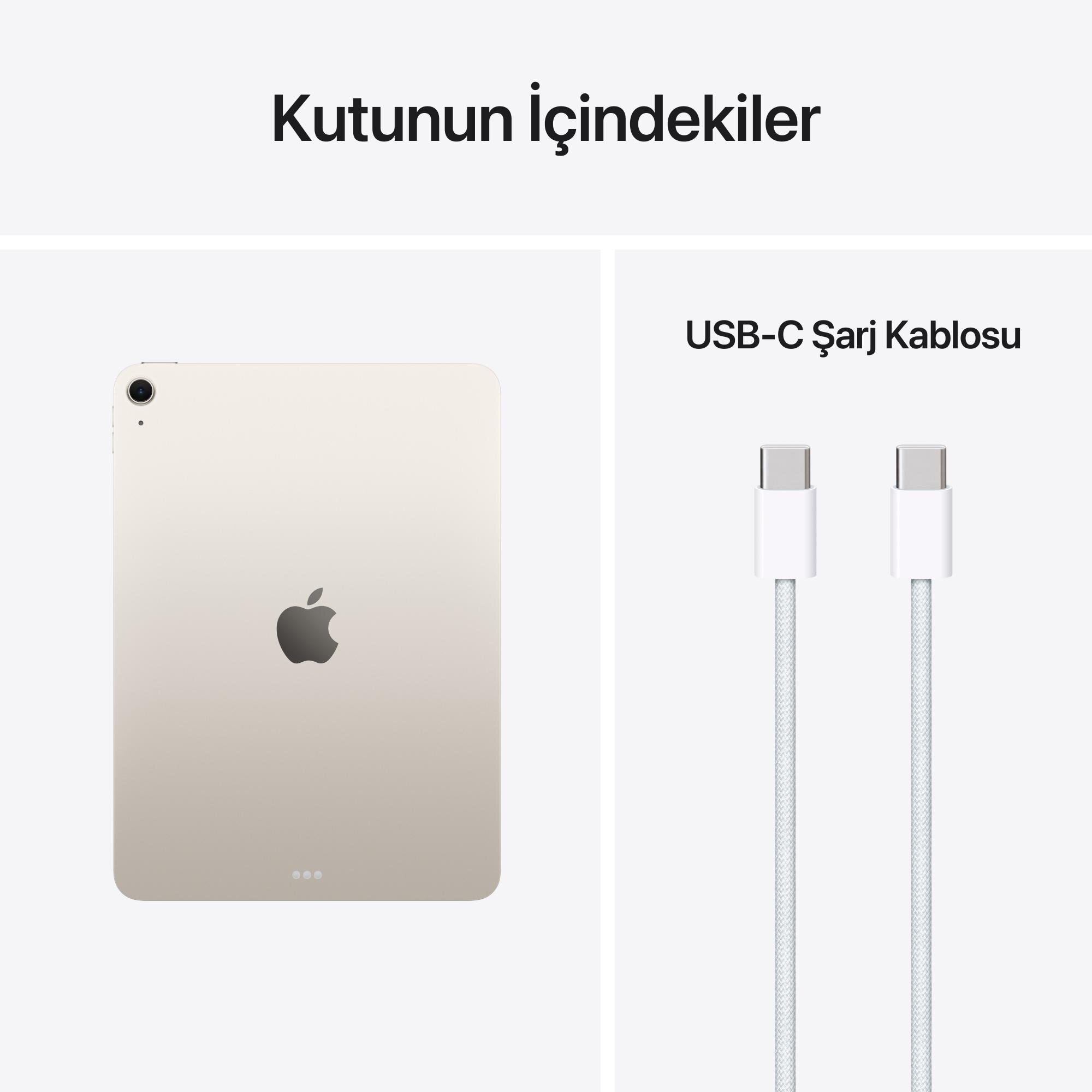 Apple 11 inç iPad Air M4 Wi-Fi 256GB Yıldız Işığı MH374TU/A