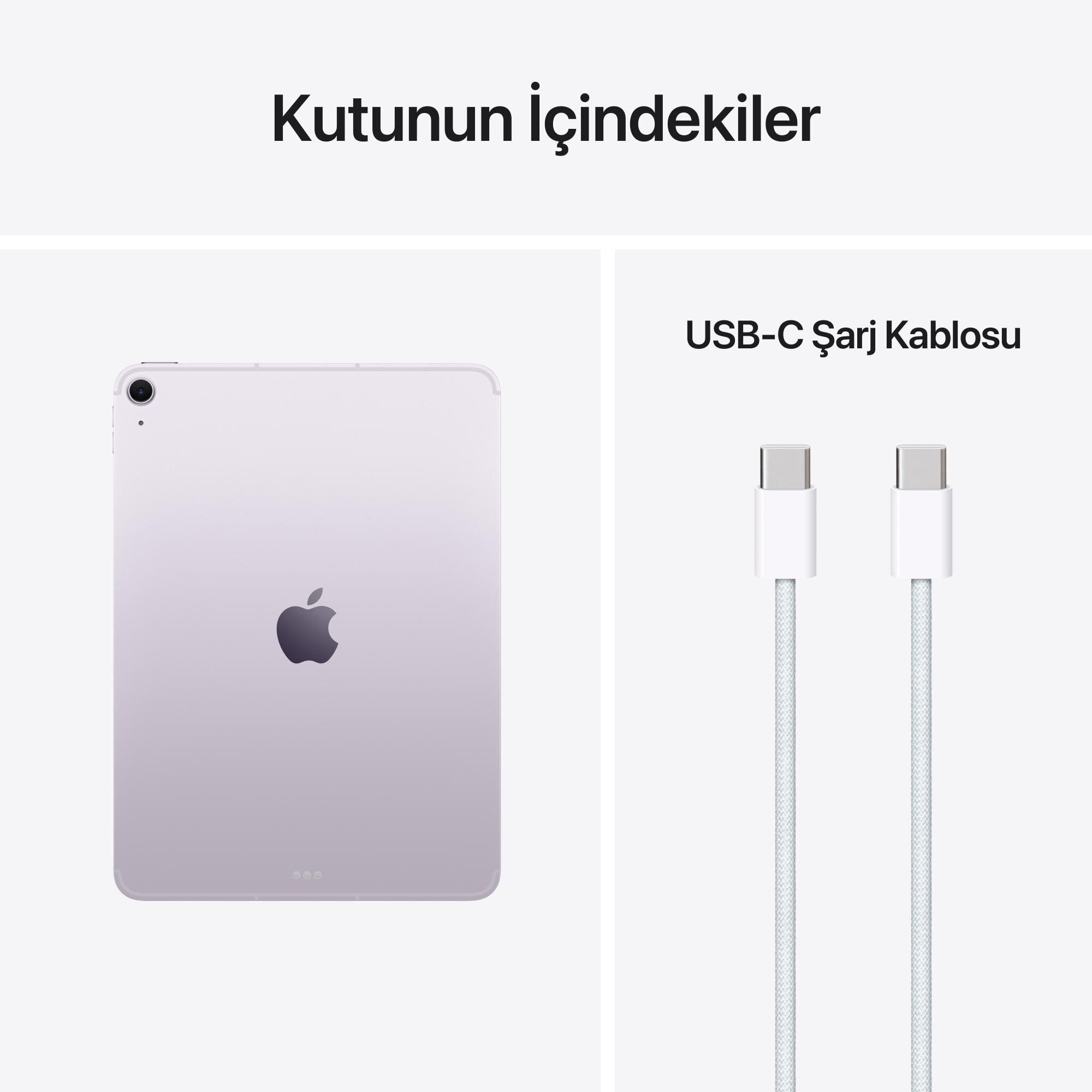Apple 11 inç iPad Air M4 Wi-Fi + Cellular 256GB Mor MH7G4TU/A