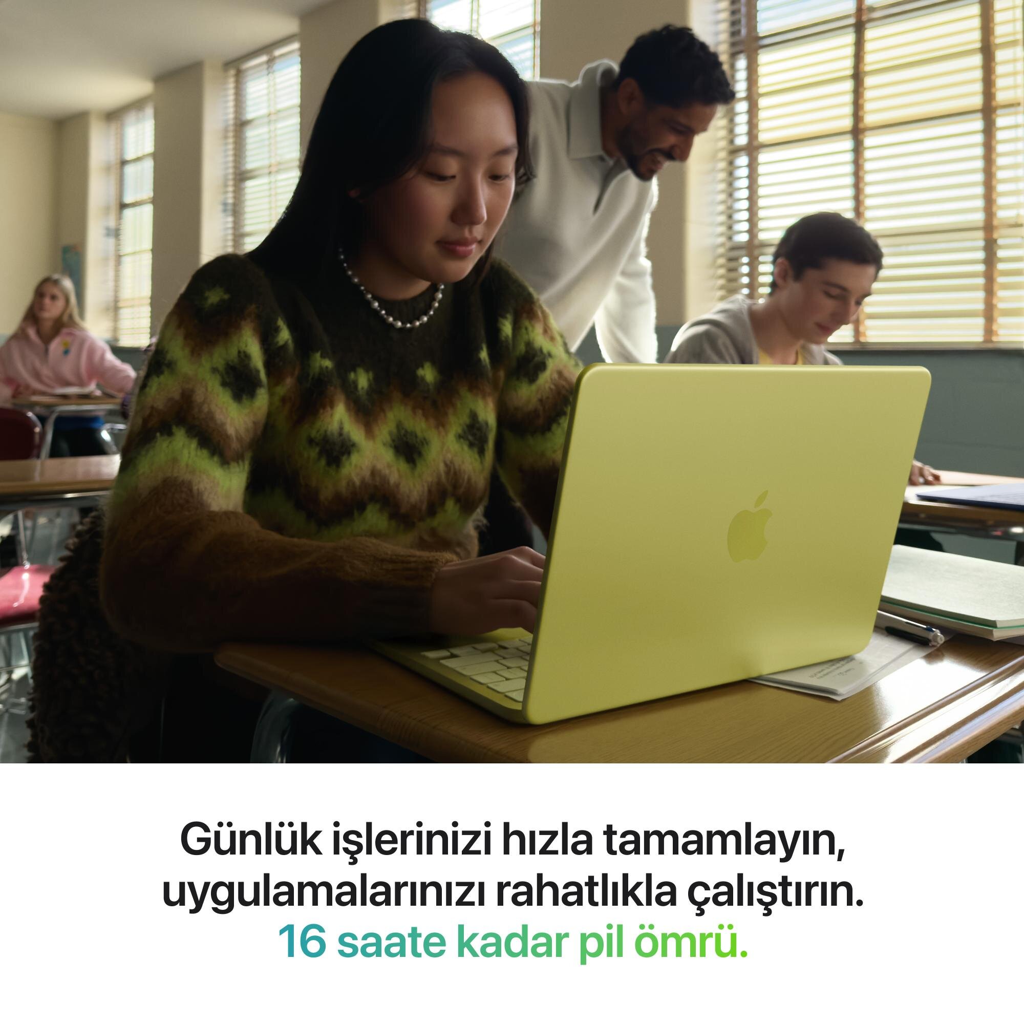 Apple MacBook Neo 13 inç A18 Pro Çip 6 Çekirdekli CPU 5 Çekirdekli GPU 8GB Bellek 256GB SSD Indigo MHFF4TU/A