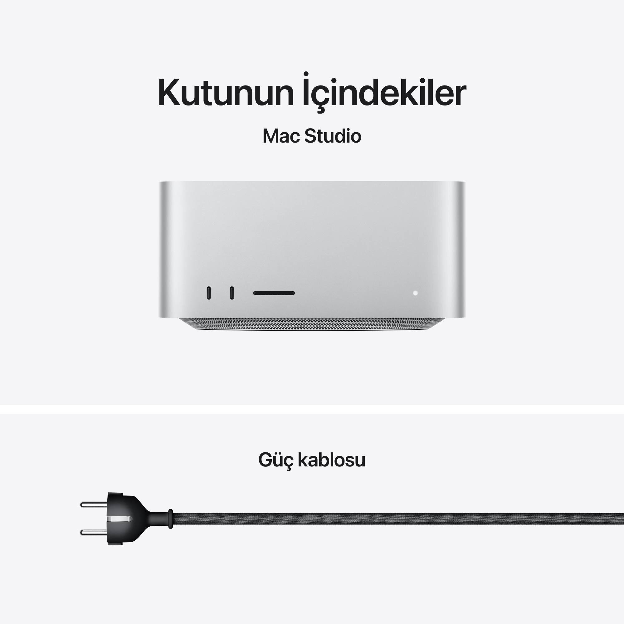 Mac Studio Apple M5 Ultra Çip 30 Çekirdekli CPU 64 Çekirdekli GPU 96GB Bellek 1TB SSD MHL74TU/A