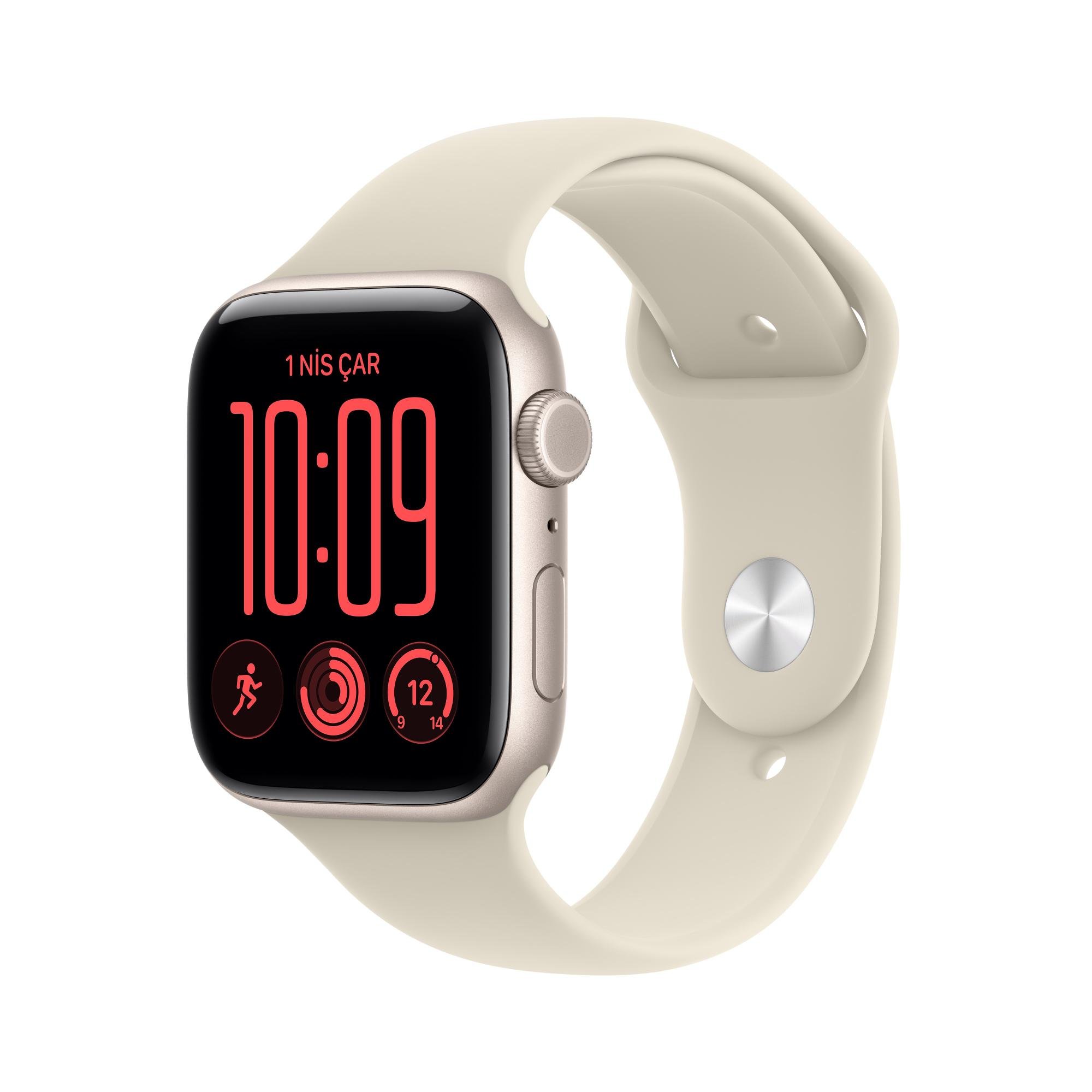 Apple Watch SE 3 GPS + Cellular 40mm Yıldız Işığı Alüminyum Kasa ve Kum Beji Spor Kordon - S/M MJLC4TU/A