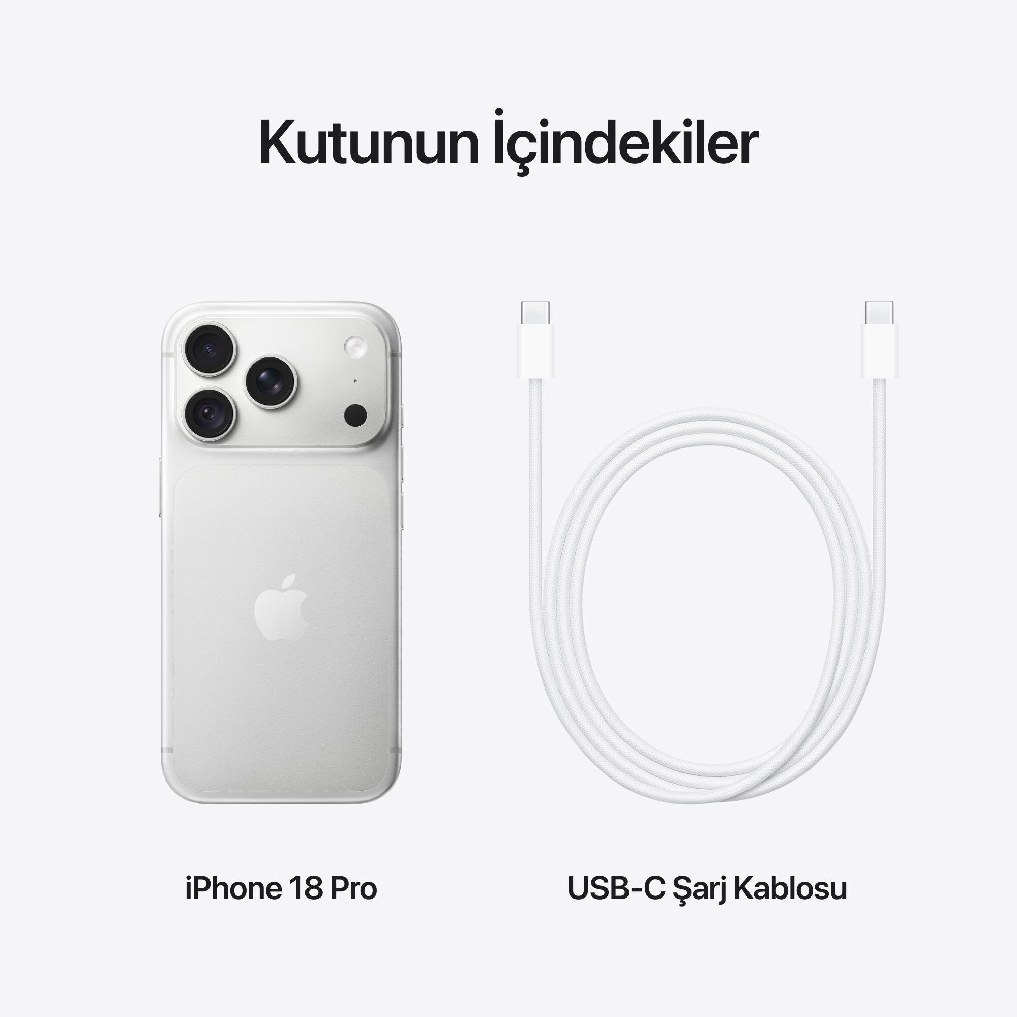 iPhone 18 Pro 256GB Gümüş MJRQ4TU/A