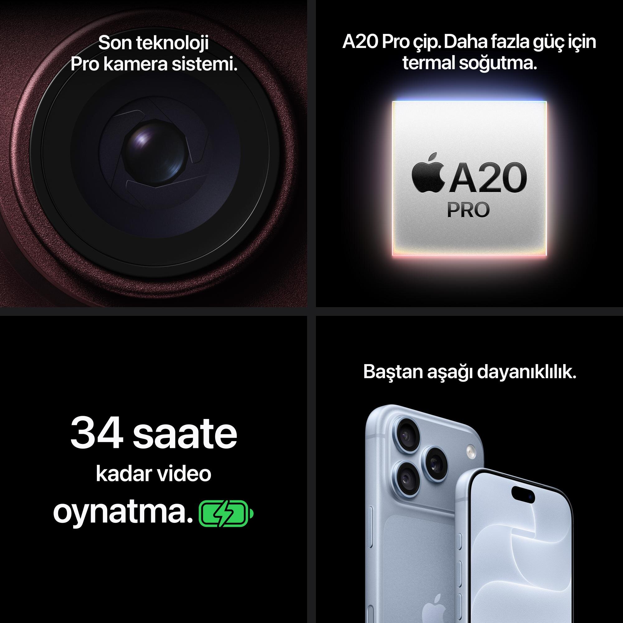 iPhone 18 Pro 256GB Buzul Rengi MJRT4TU/A