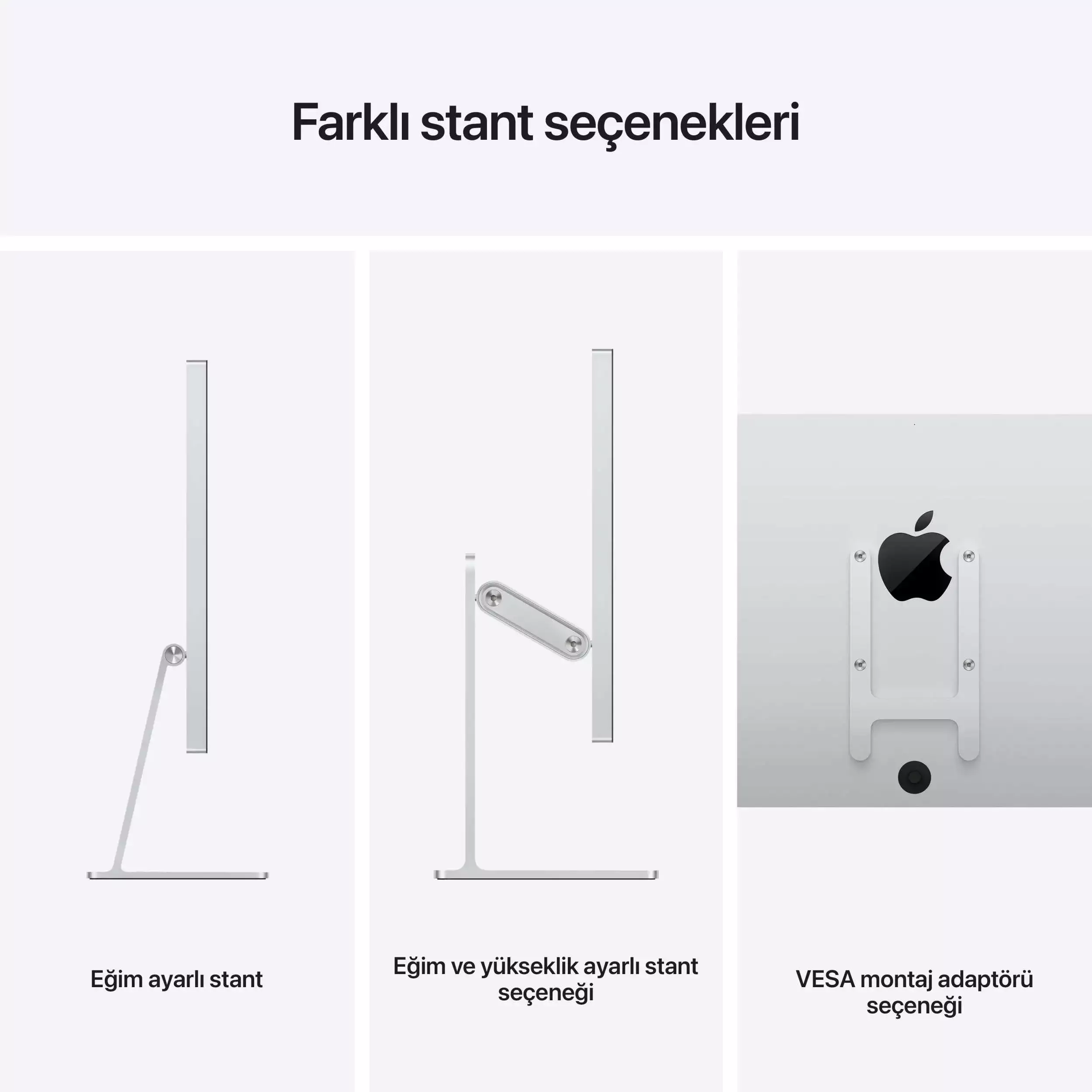 Apple Studio Display - Standart Cam - Eğimi Ayarlanabilir Stand MK0U3TU/A