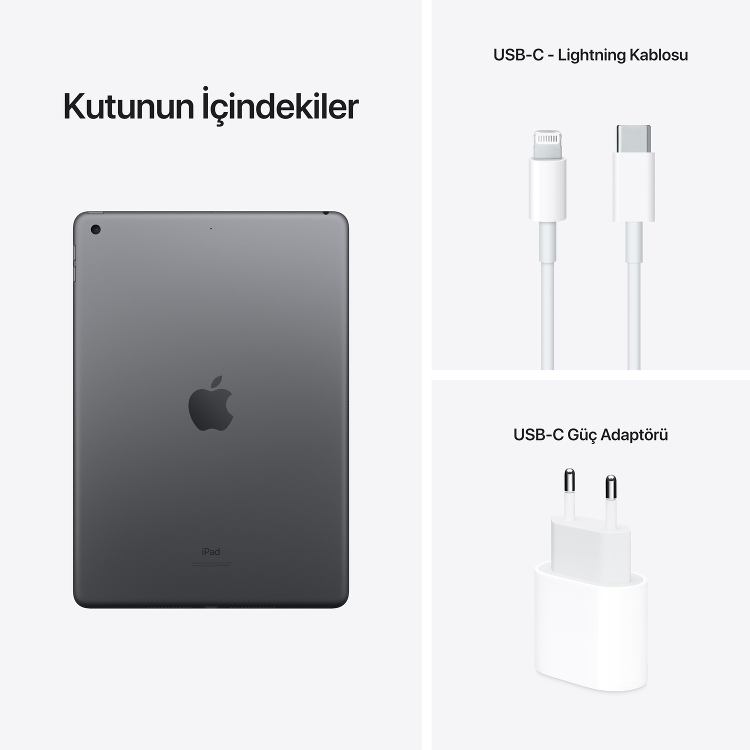 Paket Hasarlı - Apple iPad 10.2 inç  Wi-Fi 64GB - Uzay Grisi  MK2K3TU/A