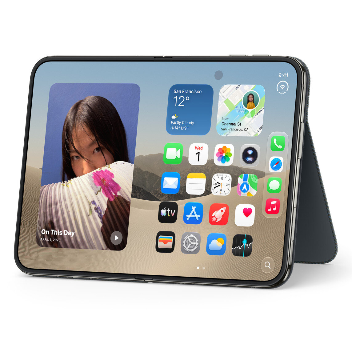 iPhone Duo için Stantlı Folio - Lacivert MKR74ZM/A