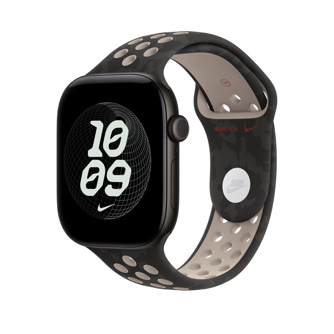  46 mm After Dark Black Nike Spor Kordon - S/M MKTN4ZM/A