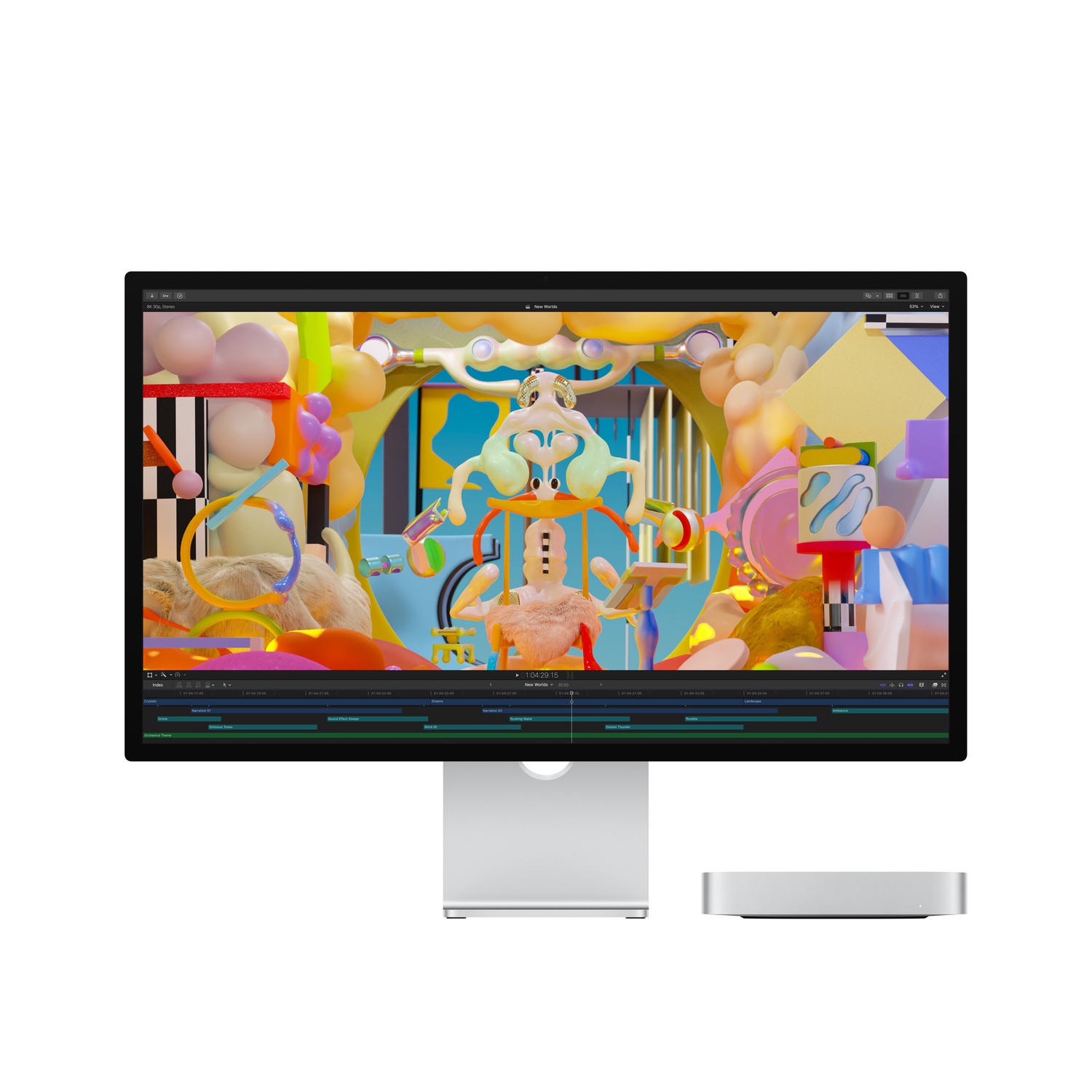 Apple Mac mini M2 çip 8-çekirdekli CPU ve 10-çekirdekli GPU, 512GB SSD - Gümüş MMFK3TU/A