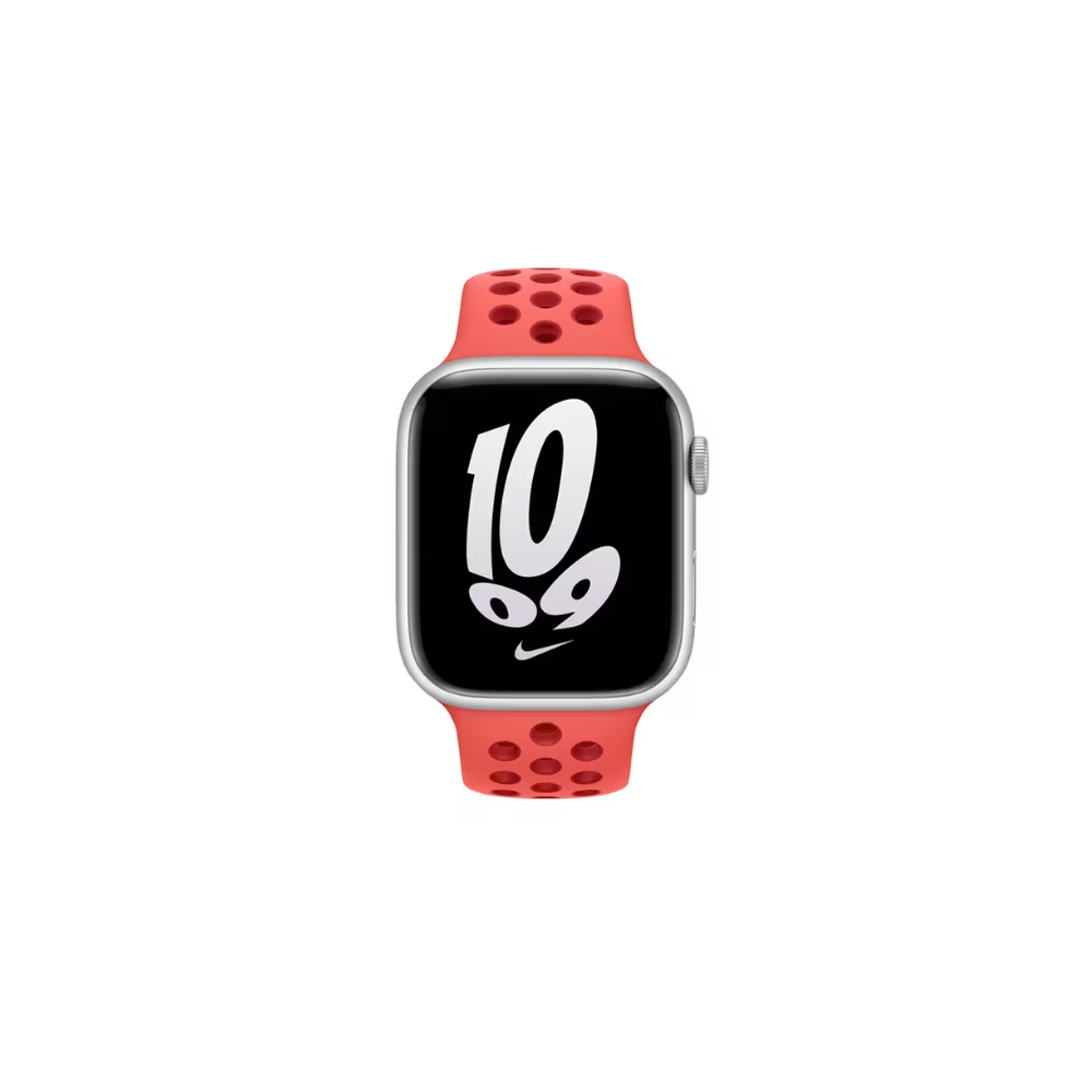 Apple Watch 45 mm Bright Crimson/Gym Red Nike Spor Kordon MPHA3ZM/A