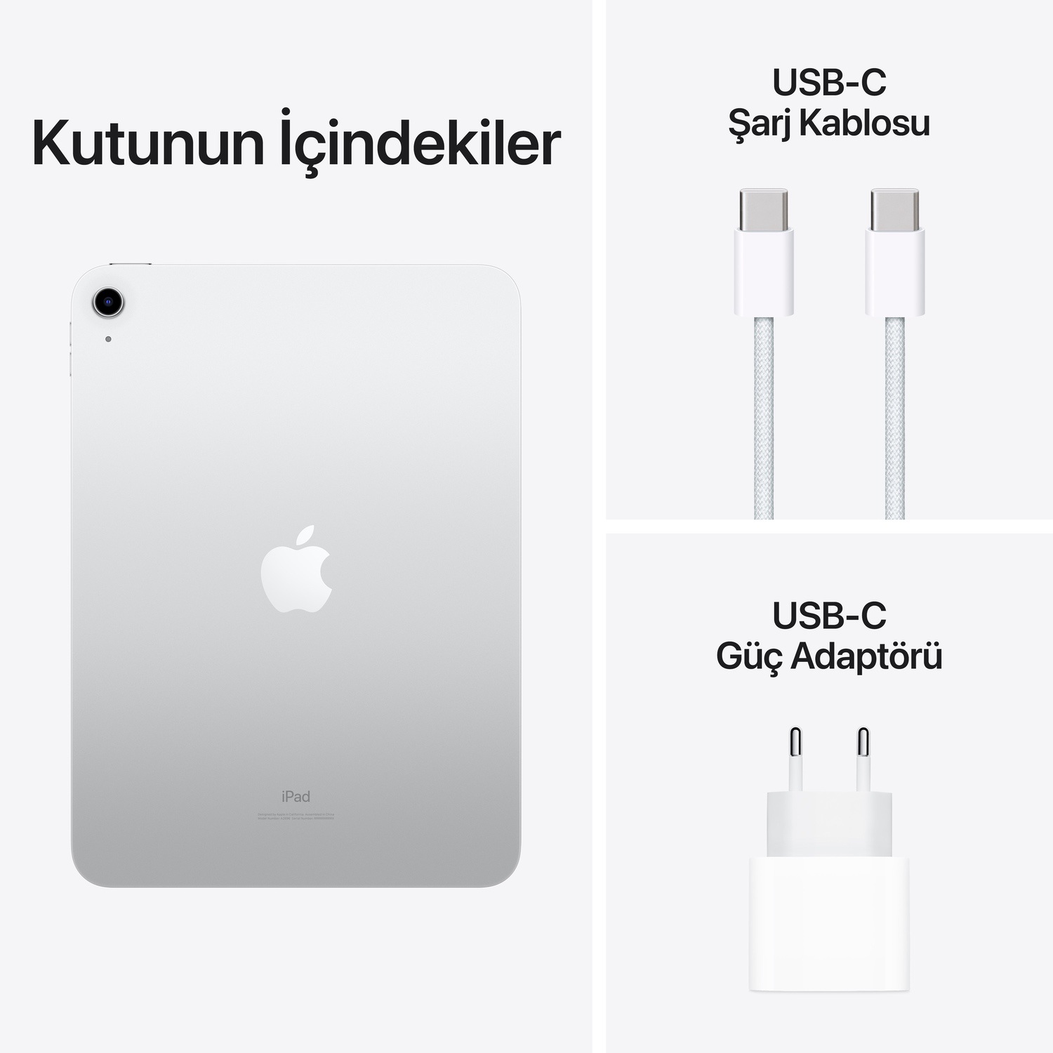 Apple 10.9 inç iPad Wi-Fi 64GB - Gümüş MPQ03TU/A MPQ03TU/A