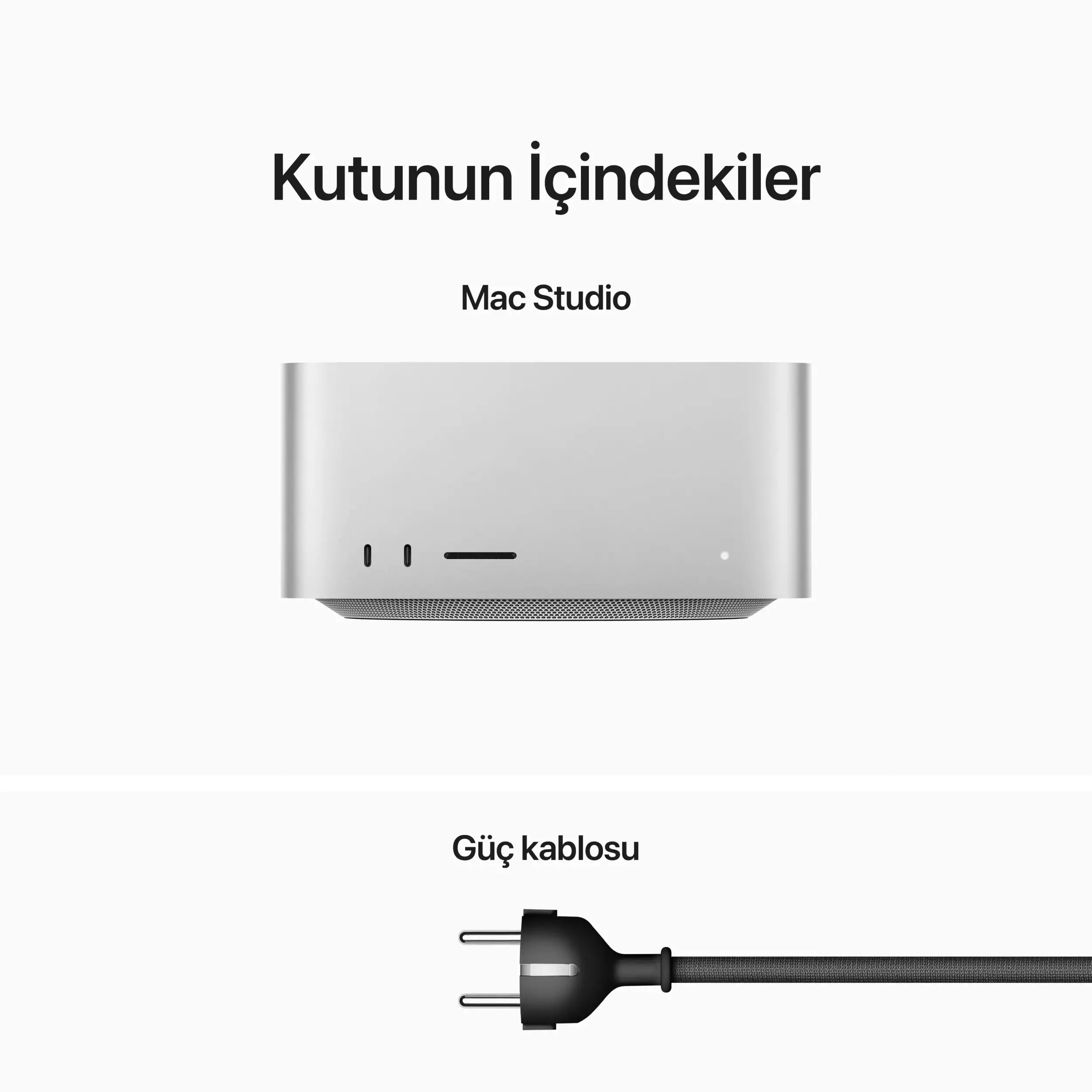 Teşhir - Mac Studio M2 Max çip 12 Çekirdekli CPU 30 çekirdekli GPU 512GB SSD MQH73TU/A