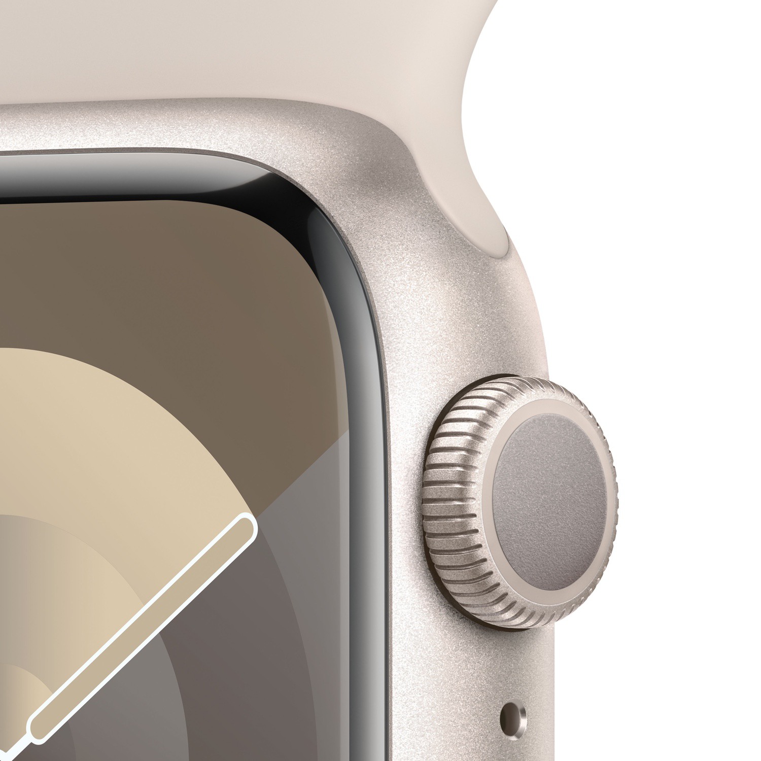 Apple Watch Series 9 GPS 41mm Yıldız Işığı Alüminyum Kasa ve Yıldız Işığı Spor Kordon - M/L  MR8U3TU/A