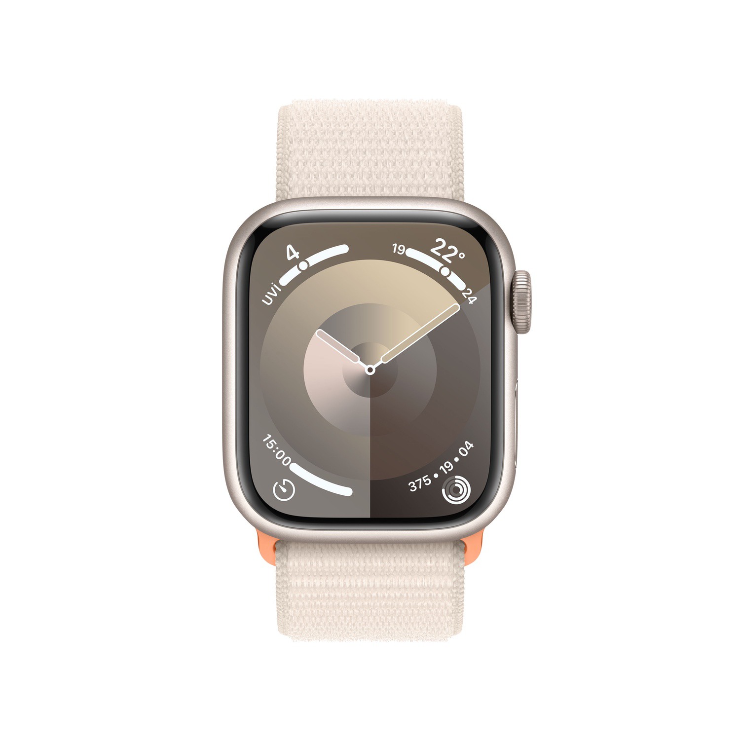 Apple Watch Series 9 GPS 41mm Yıldız Işığı Alüminyum Kasa ve Yıldız Işığı Spor Loop  MR8V3TU/A