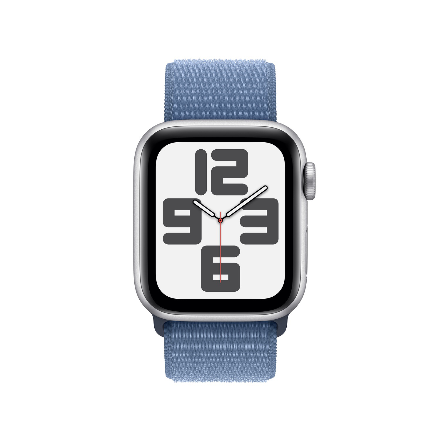 Apple Watch SE GPS 40mm Gümüş Rengi Alüminyum Kasa ve Buz Mavisi Spor Loop  MRE33TU/A