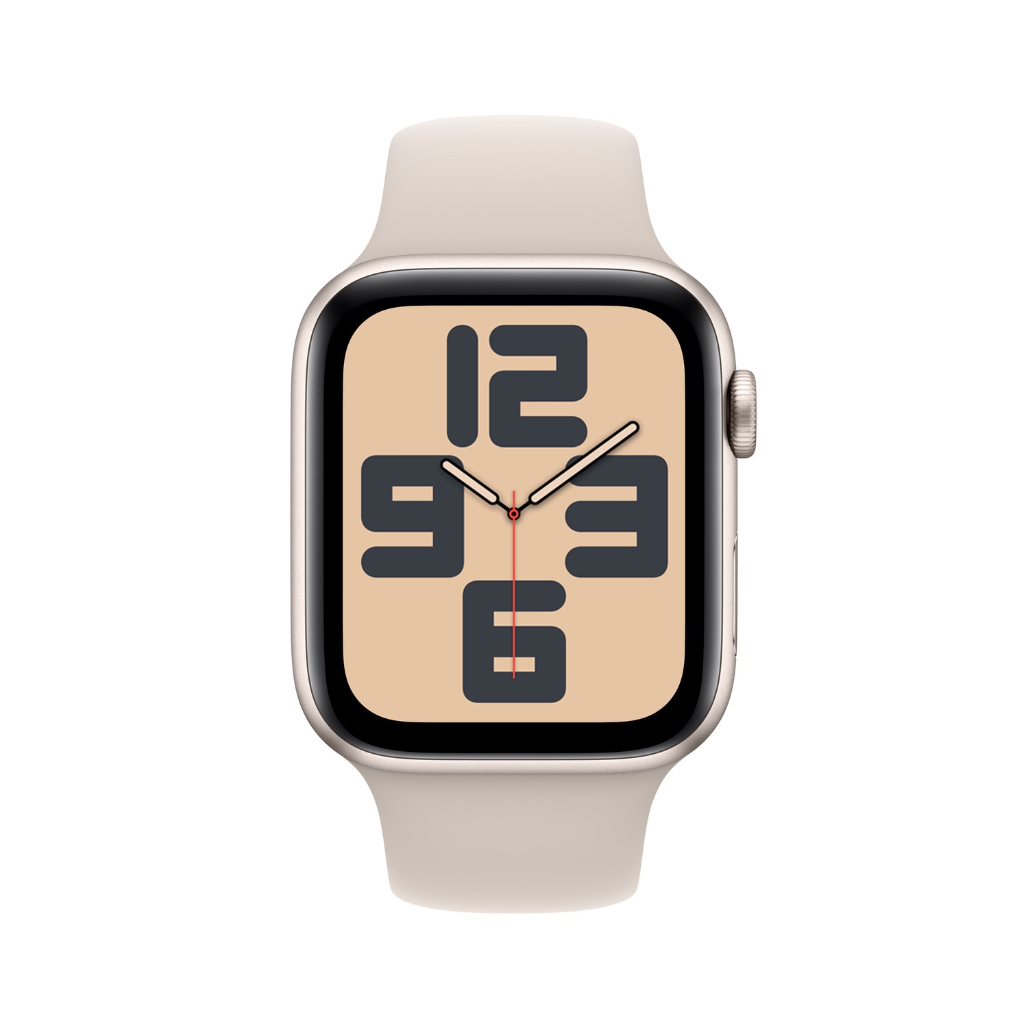 Apple Watch SE GPS 44mm Yıldız Işığı Alüminyum Kasa ve Yıldız Işığı Spor Kordon - S/M  MRE43TU/A