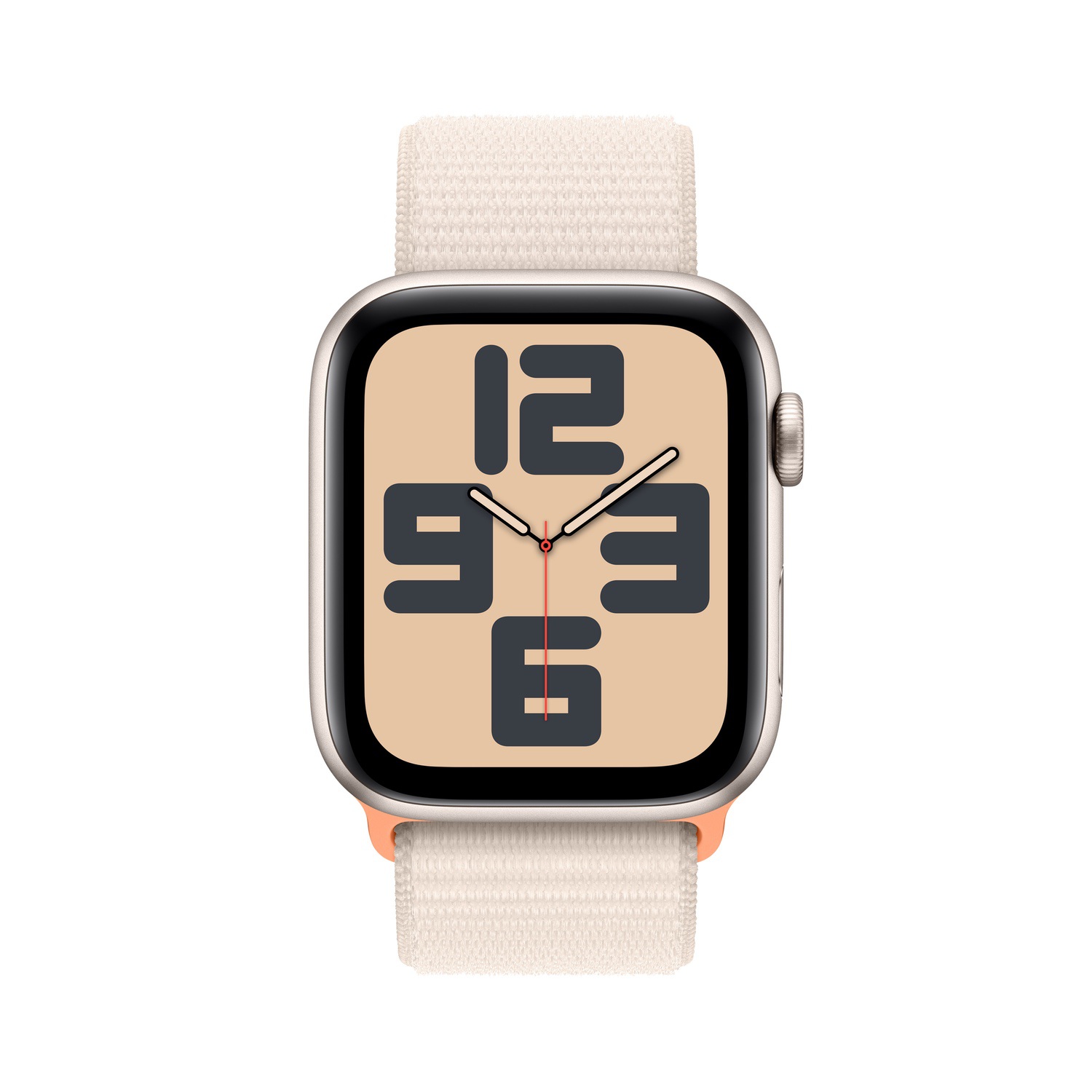 Apple Watch SE GPS 44mm Yıldız Işığı Alüminyum Kasa ve Yıldız Işığı Spor Loop  MRE63TU/A