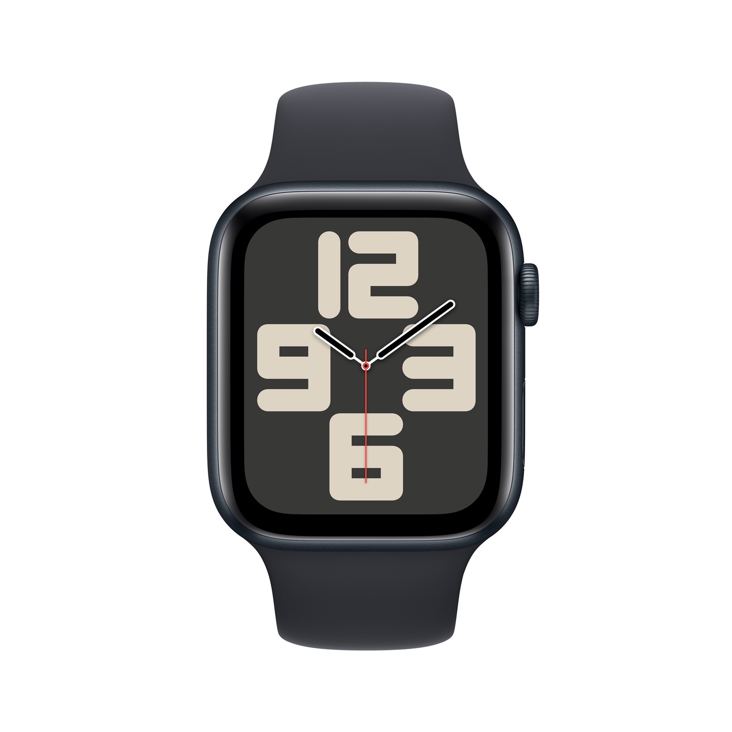 Apple Watch SE GPS 44mm Gece Yarısı Alüminyum Kasa ve Gece Yarısı Spor Kordon - S/M  MRE73TU/A