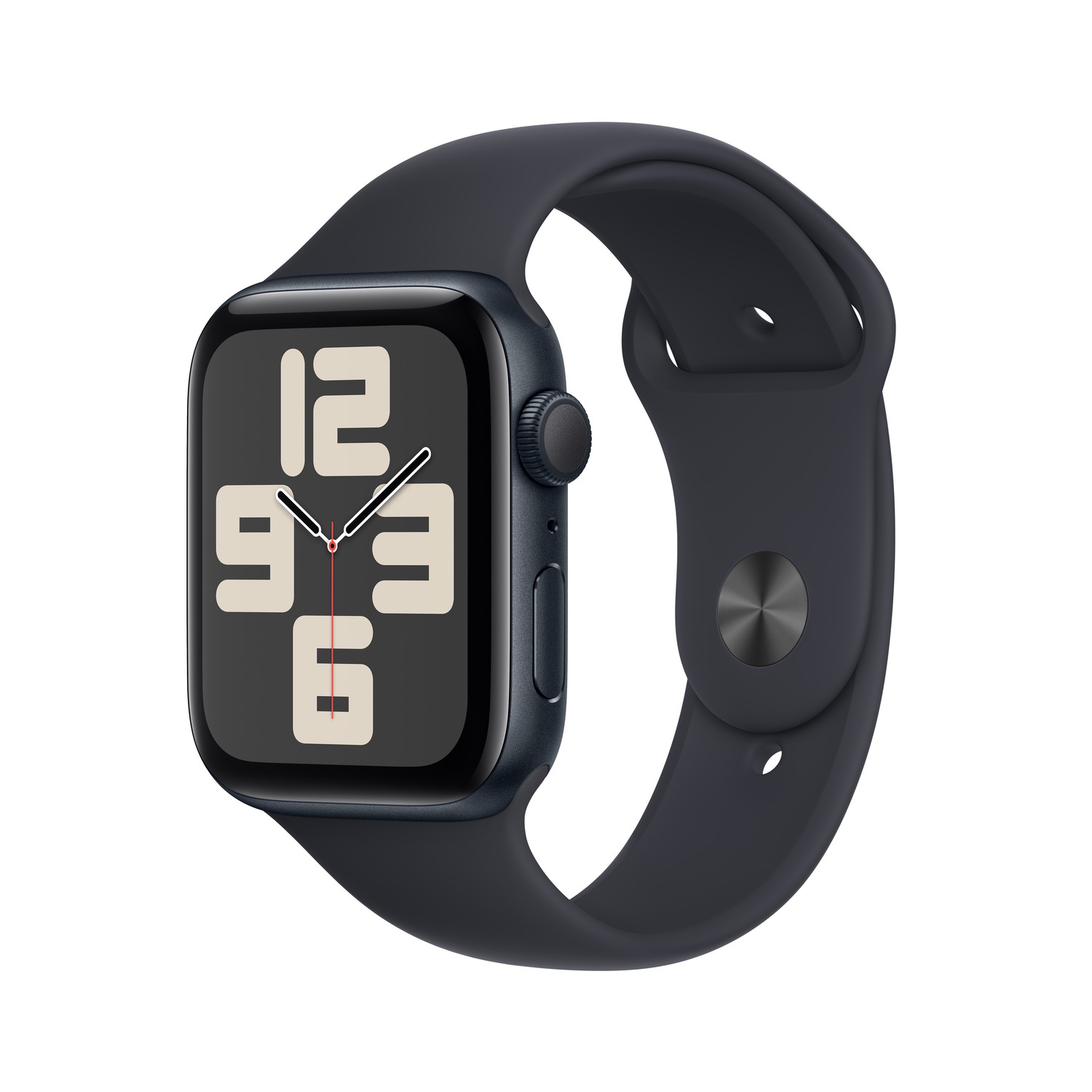 Apple Watch SE GPS 44mm Gece Yarısı Alüminyum Kasa ve Gece Yarısı Spor Kordon - M/L  MRE93TU/A