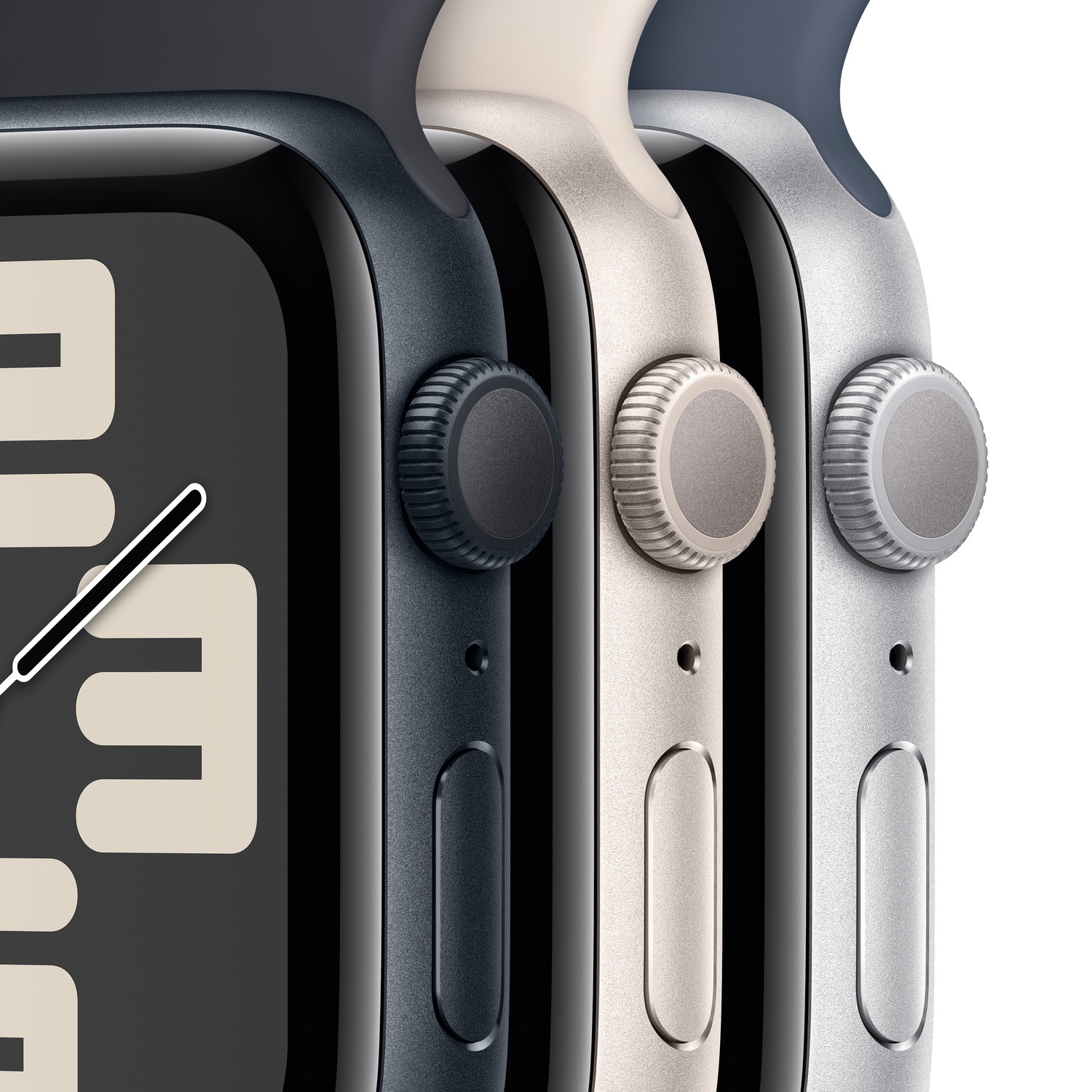 Apple Watch SE GPS 44mm Gümüş Rengi Alüminyum Kasa ve Fırtına Mavisi Spor Kordon - M/L  MREE3TU/A