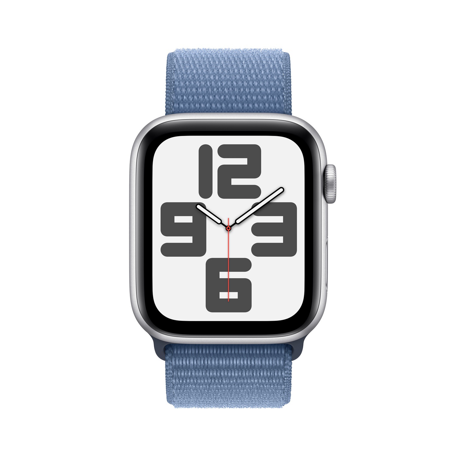 Apple Watch SE GPS 44mm Gümüş Rengi Alüminyum Kasa ve Buz Mavisi Spor Loop  MREF3TU/A