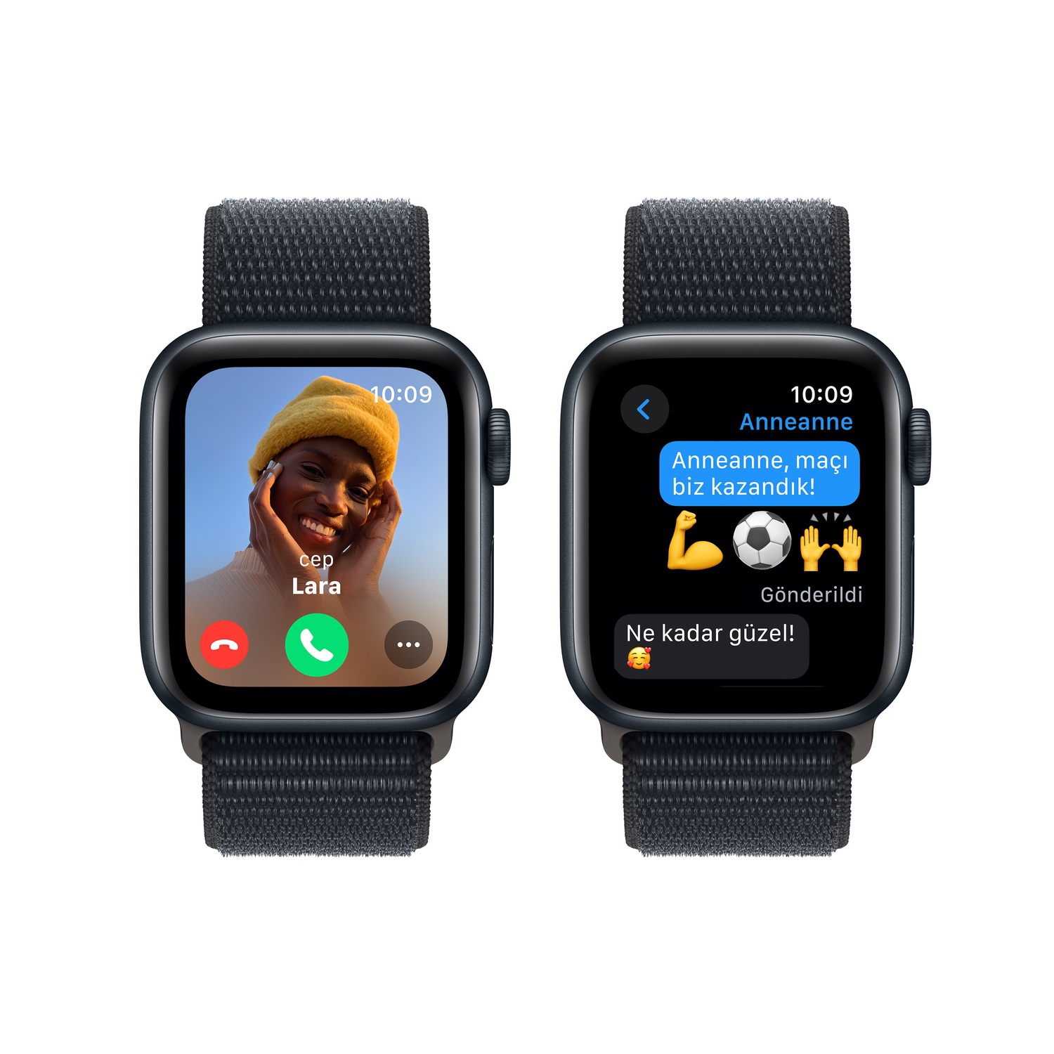 Apple Watch SE GPS + Cellular 40mm Gece Yarısı Alüminyum Kasa ve Gece Yarısı Spor Loop  MRGE3TU/A