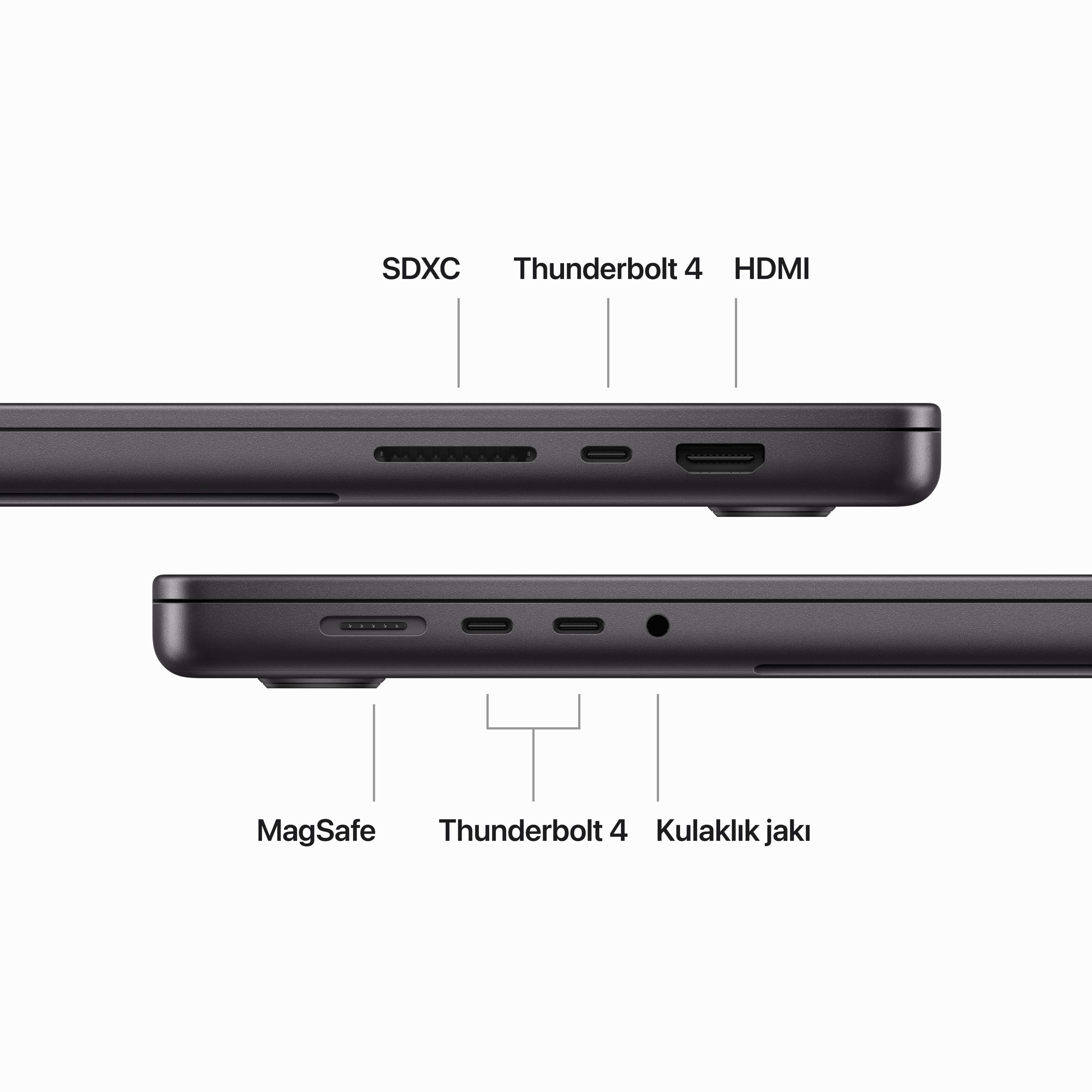 MacBook Pro 16 inc M3 Max 14CPU 30GPU 36GB 1TB Uzay Siyahı  MRW33TU/A