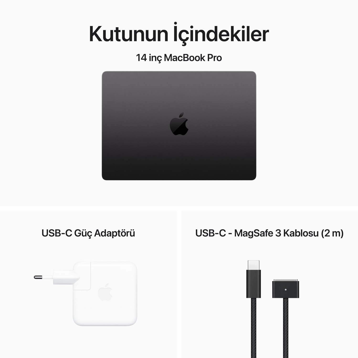 MacBook Pro 14 inc M3 Pro 12CPU 18GPU 18GB 1TB Uzay Siyahı  MRX43TU/A