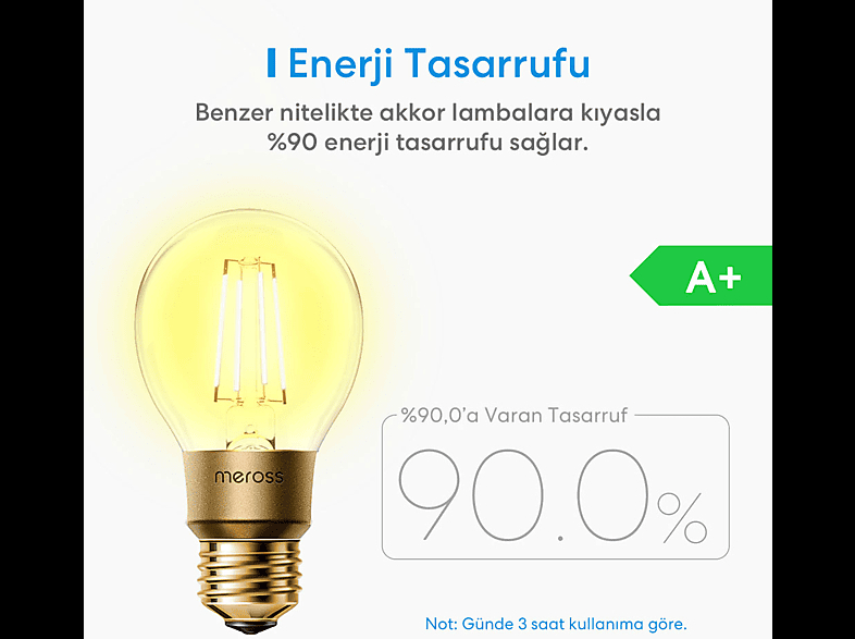 Meross Akıllı Led Ayarlı Ampul 6W MSL100