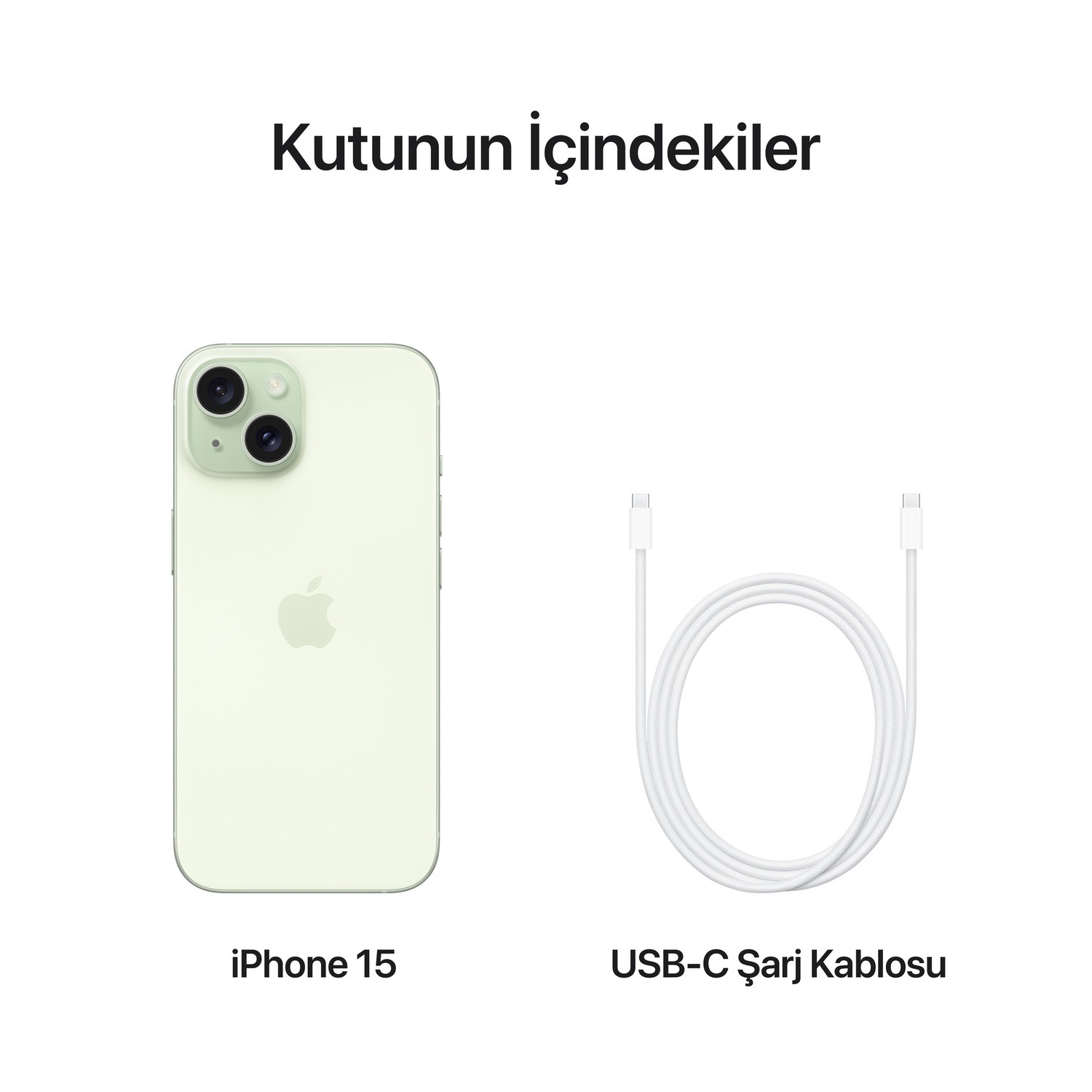 Apple iPhone 15 256GB Yeşil  MTPA3TU/A