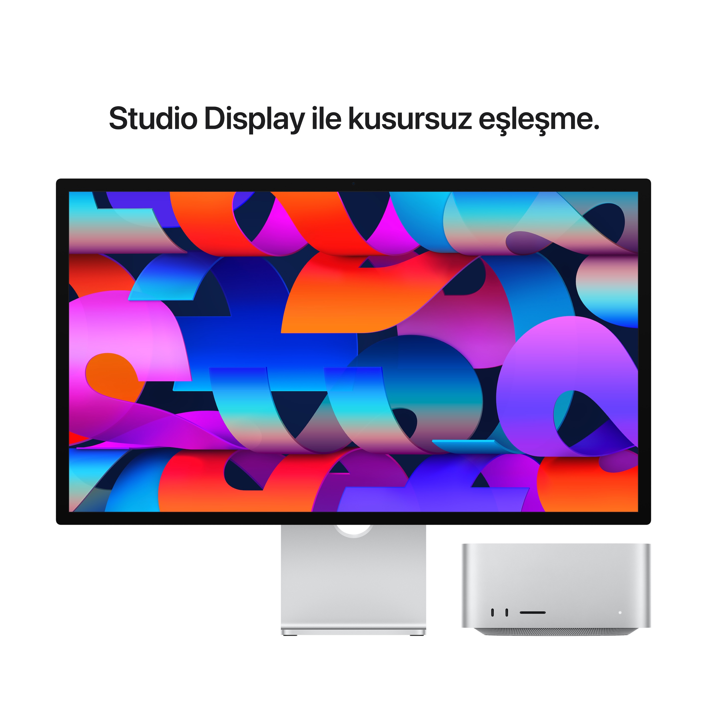 Mac Studio Apple M3 Ultra Çip 28 Çekirdekli CPU 60 Çekirdekli GPU 96GB Bellek 1TB SSD  MU973TU/A
