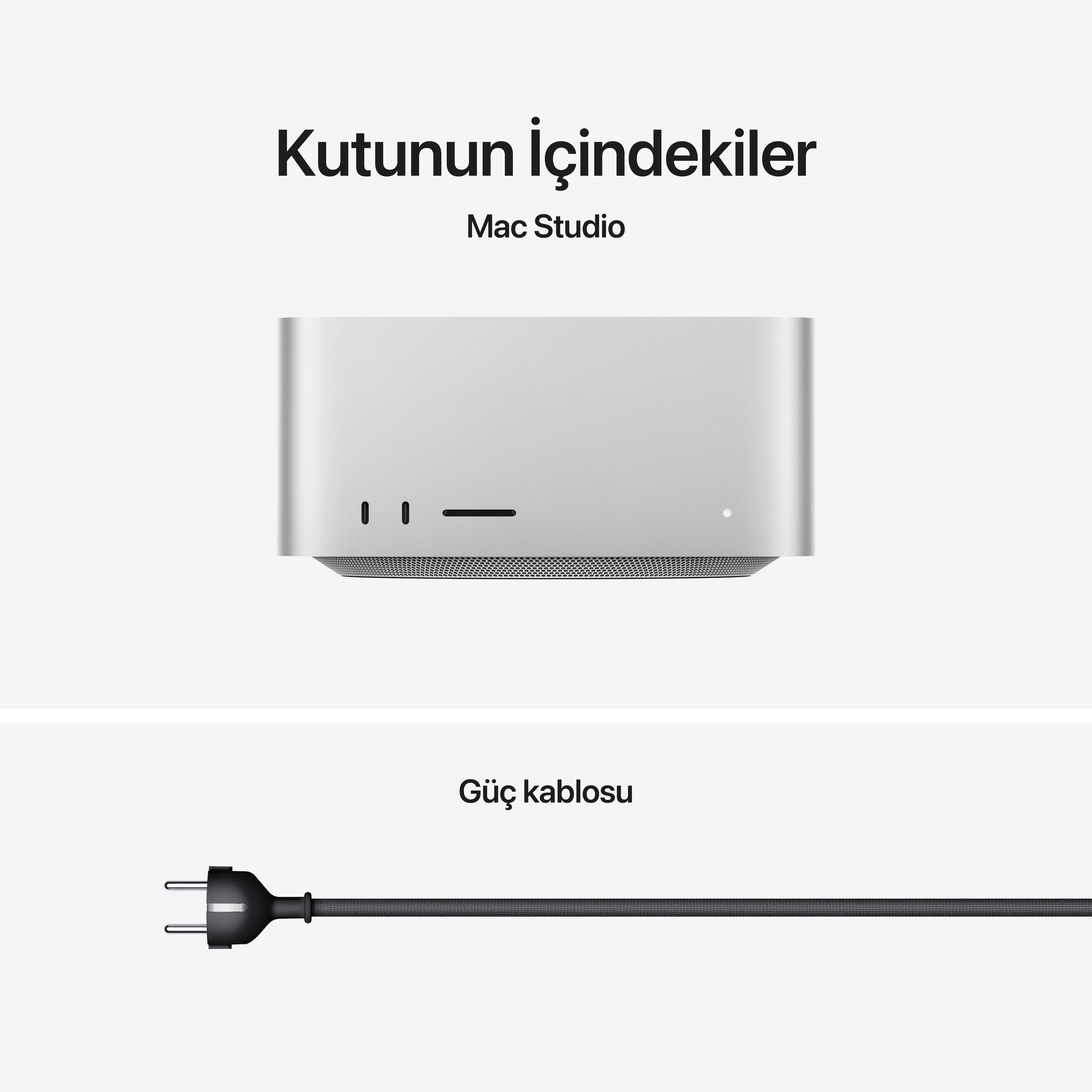 Mac Studio Apple M3 Ultra Çip 28 Çekirdekli CPU 60 Çekirdekli GPU 96GB Bellek 1TB SSD  MU973TU/A